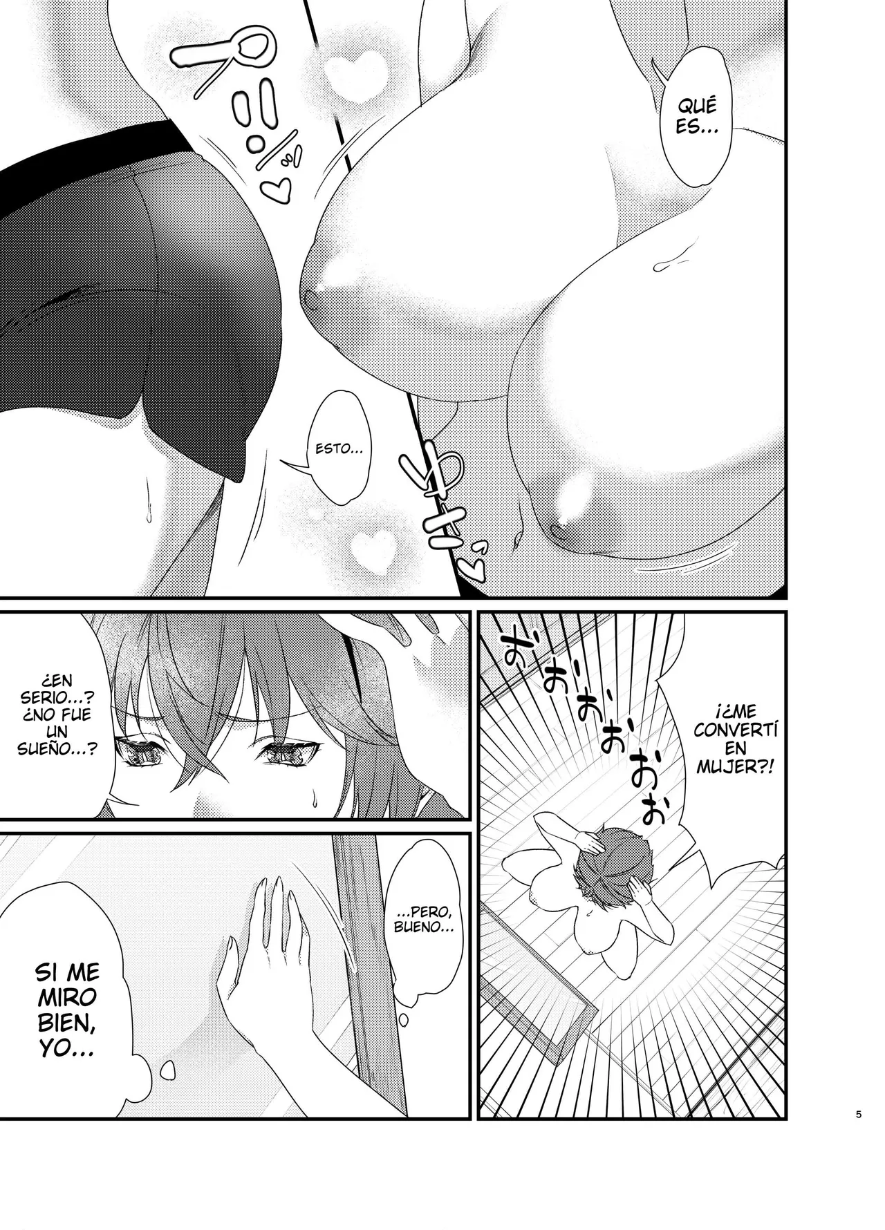 [Anmitsutei (Kibi Anmitsu)] Yutaka-kun to! -Onna ni Natta Ore ga Osananajimi ni Dakareta Hanashi-｜¡Con Yutaka-kun! -La Historia de Cómo Me Convertí en Mujer y Me Cogí a Mi Amigo de la Infancia- {Spanish} {EbisuTraslade - Winder} numero di immagine  6