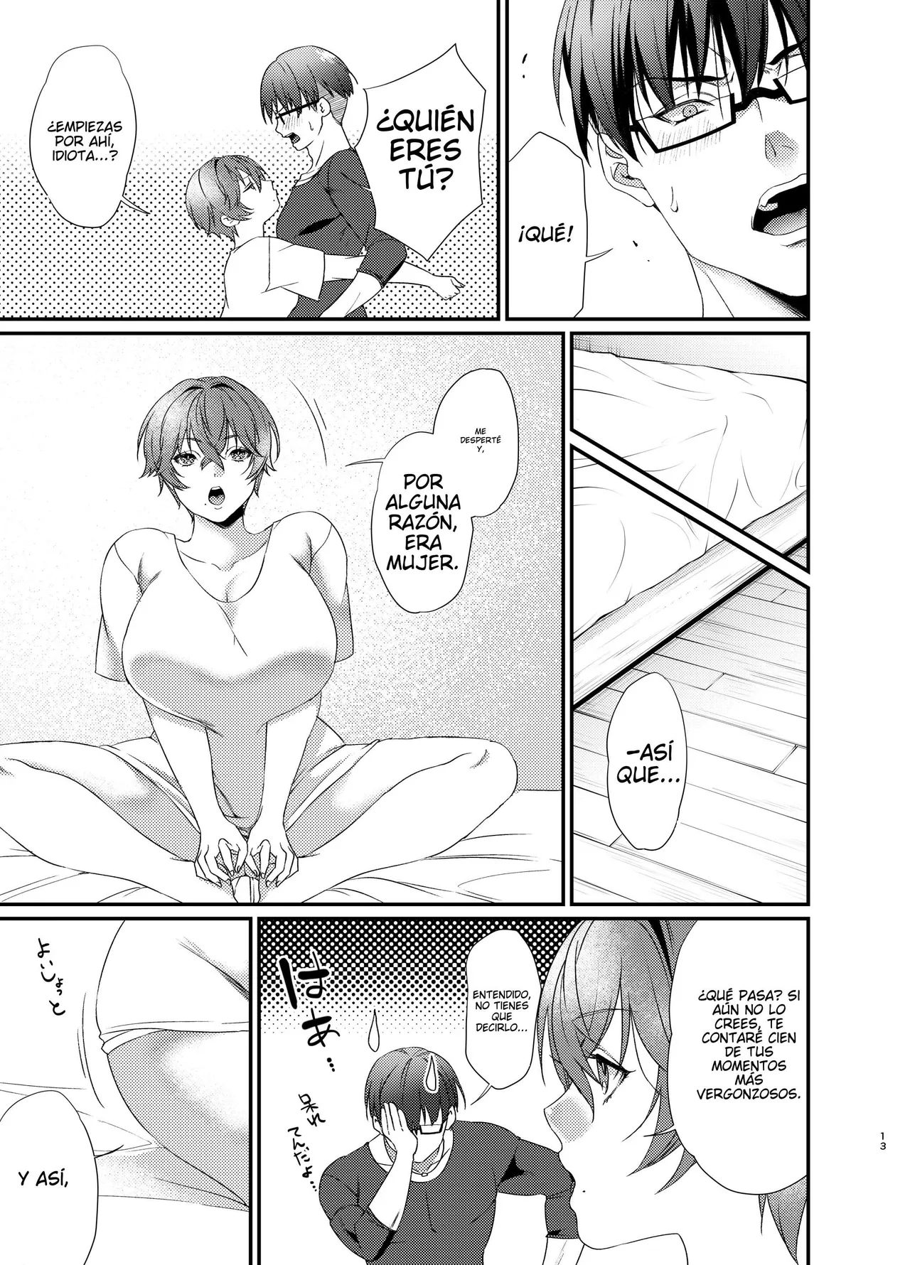 [Anmitsutei (Kibi Anmitsu)] Yutaka-kun to! -Onna ni Natta Ore ga Osananajimi ni Dakareta Hanashi-｜¡Con Yutaka-kun! -La Historia de Cómo Me Convertí en Mujer y Me Cogí a Mi Amigo de la Infancia- {Spanish} {EbisuTraslade - Winder} numero di immagine  14