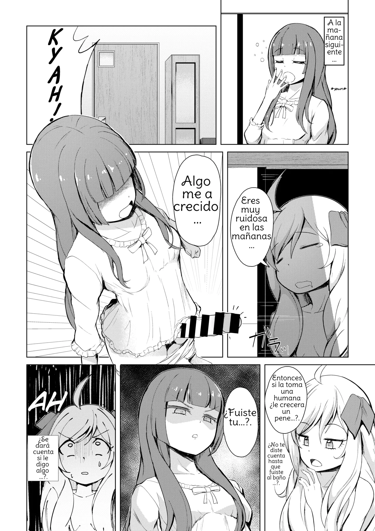 [Oishii Udon (Ocza)] Yurine Harem (Jashin-chan Dropkick) [Spanish] [Amaterasu] image number 5