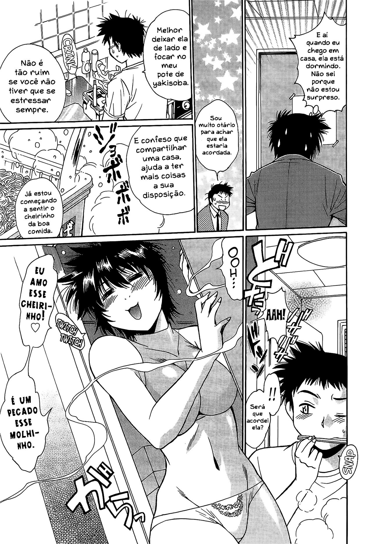 [Manabe Jouji] Kanojo de Ippai Ch. 2 [Portuguese-BR] numero di immagine  7