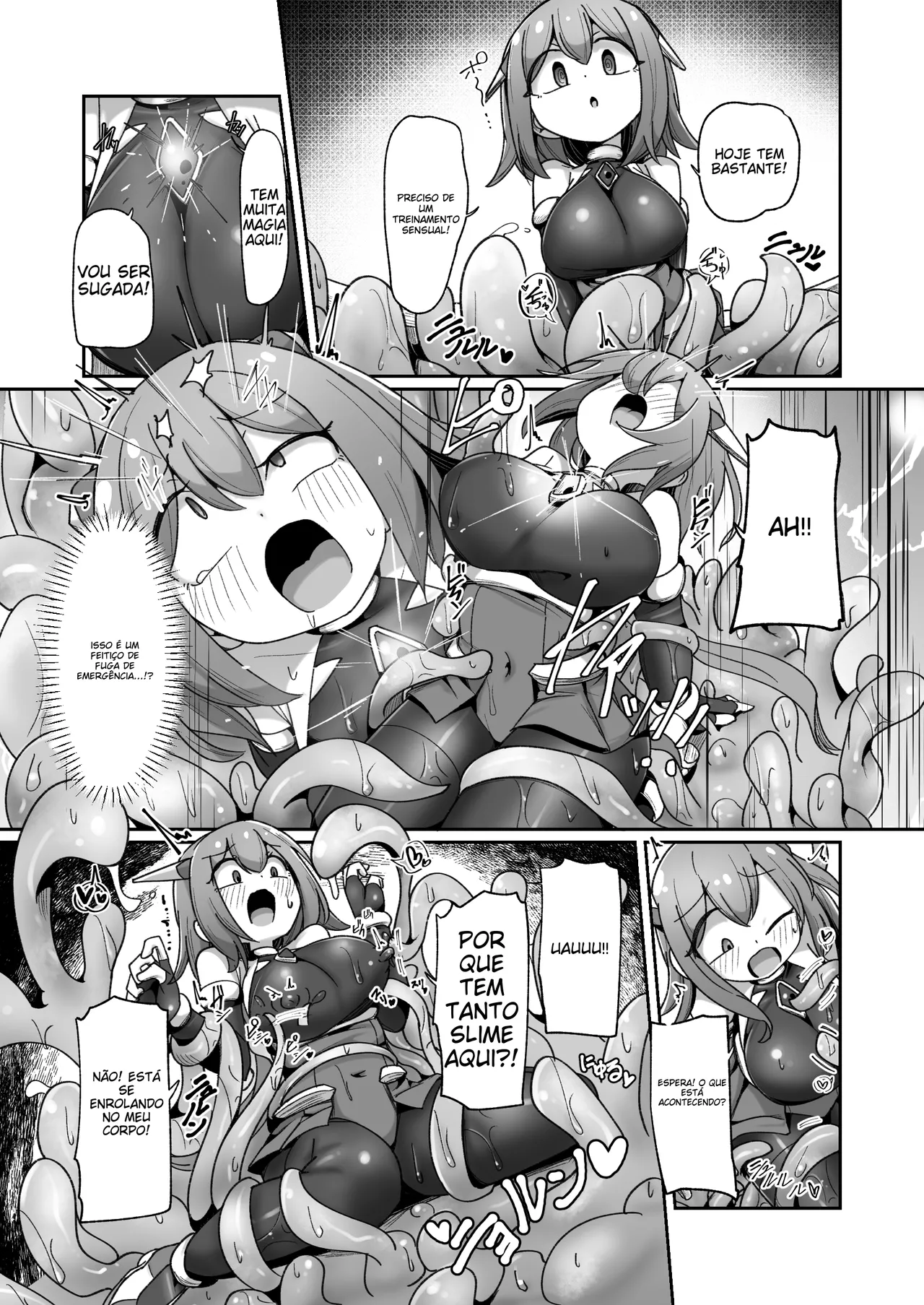 [Echie Kokufuku Aka (Monota)] Maryoku Tank Choukyou sareta Koto mo Sukkari Wasurete no Kono Ko to Teki Ajito ni Idonjau Onna Hero-chan [Portuguese-BR] 画像番号 21