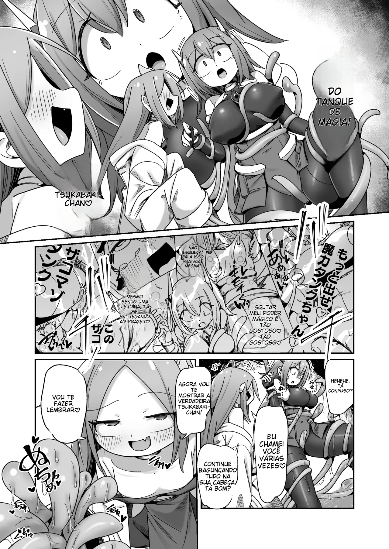 [Echie Kokufuku Aka (Monota)] Maryoku Tank Choukyou sareta Koto mo Sukkari Wasurete no Kono Ko to Teki Ajito ni Idonjau Onna Hero-chan [Portuguese-BR] 画像番号 37