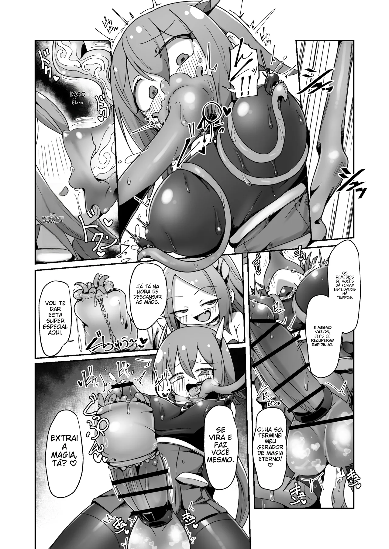 [Echie Kokufuku Aka (Monota)] Maryoku Tank Choukyou sareta Koto mo Sukkari Wasurete no Kono Ko to Teki Ajito ni Idonjau Onna Hero-chan [Portuguese-BR] 画像番号 45