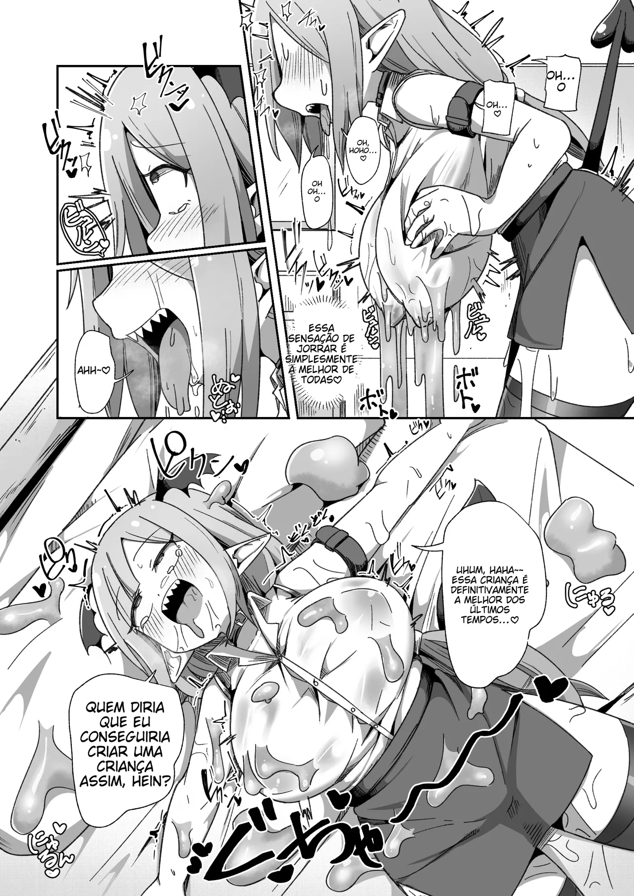 [Echie Kokufuku Aka (Monota)] Kaisha no Kane de Tsukutta Ero Dungeon de Soudai na Onani o Suru Monster Shain-chan [Portuguese-BR] image number 9