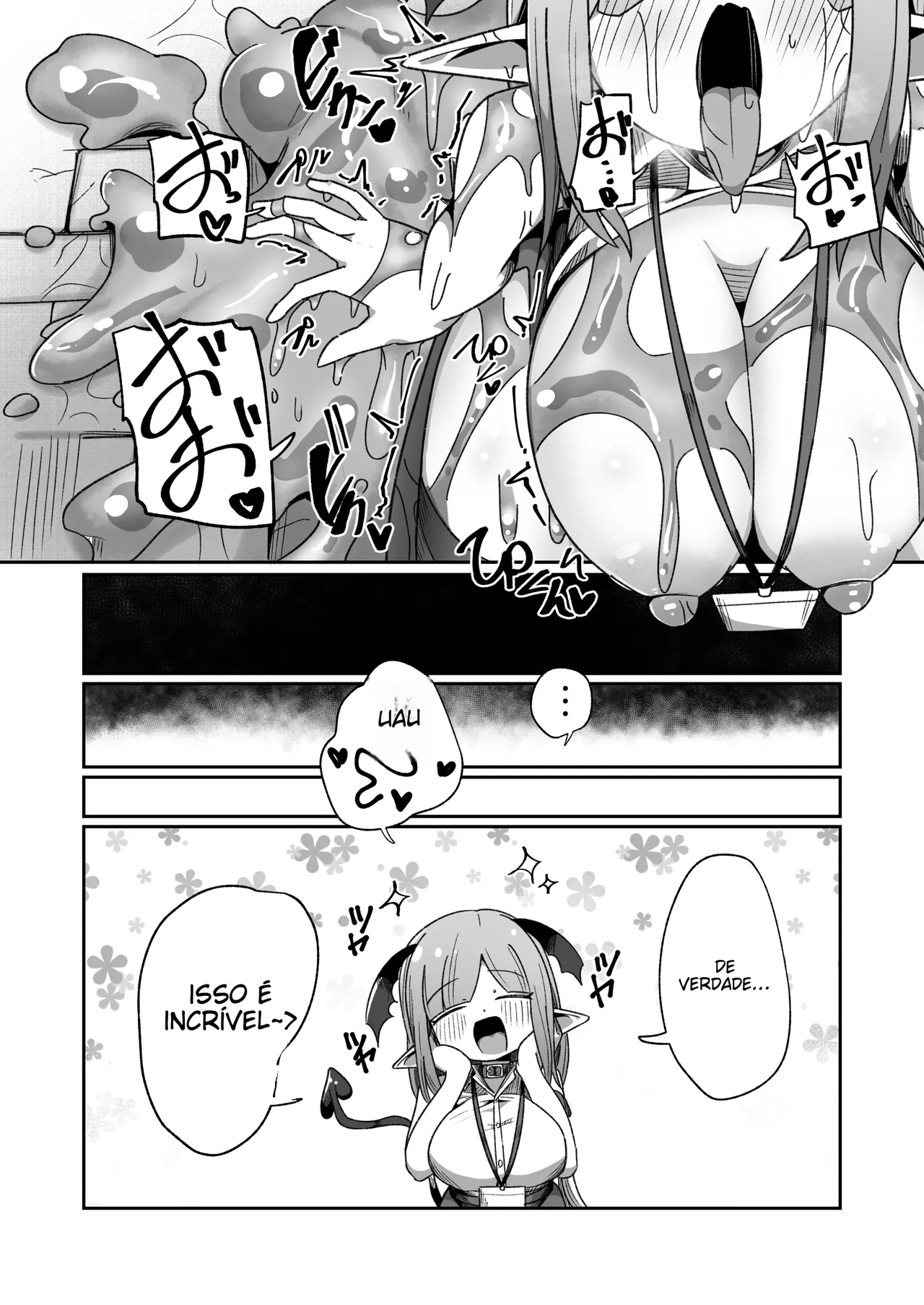 [Echie Kokufuku Aka (Monota)] Kaisha no Kane de Tsukutta Ero Dungeon de Soudai na Onani o Suru Monster Shain-chan [Portuguese-BR] image number 46