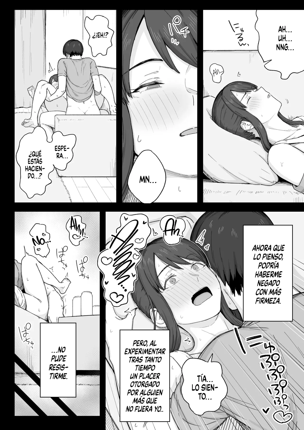 [Natsuzo] Yuuhan no Ato wa Oba-chan to...｜Con mi Tía, Después de la Cena... [Spanish] [Kejotan] [Digital] image number 9