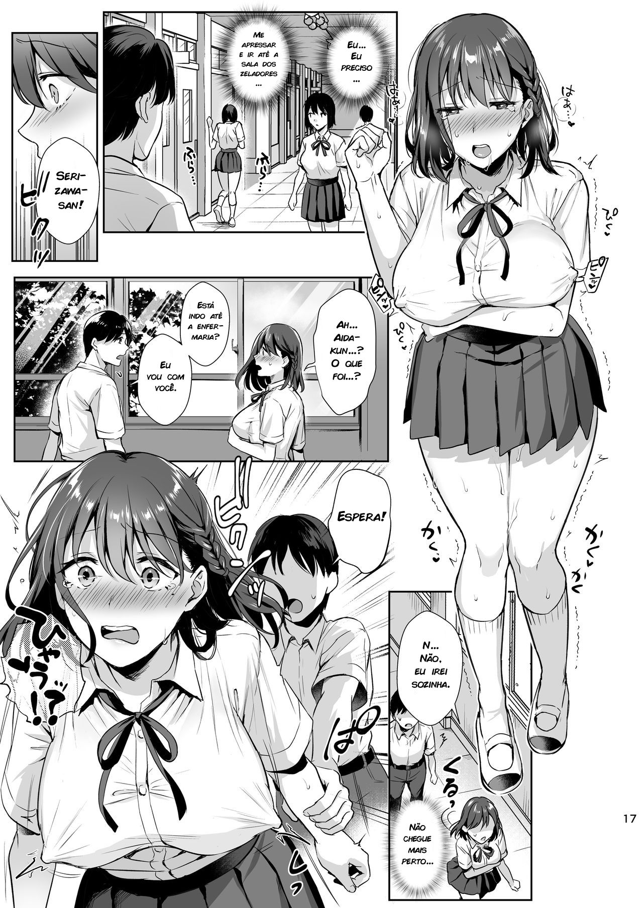 [AMAM (Ame Arare)] Toshoshitsu no Kanojo 2 ~Seiso na Kimi ga Ochiru made~ [Portuguese-BR] [zk3y] [Digital] 画像番号 18