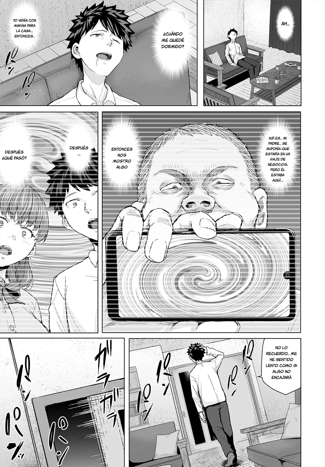 [Chonmage Teikoku (Magekichi)] Osananajimi to Oyaji no Saimin Sex o Toru Christmas | Filmación Navideña de Sexo Hipnótico Entre Mi Padre y Mi Amiga de la Infancia [Spanish] image number 8