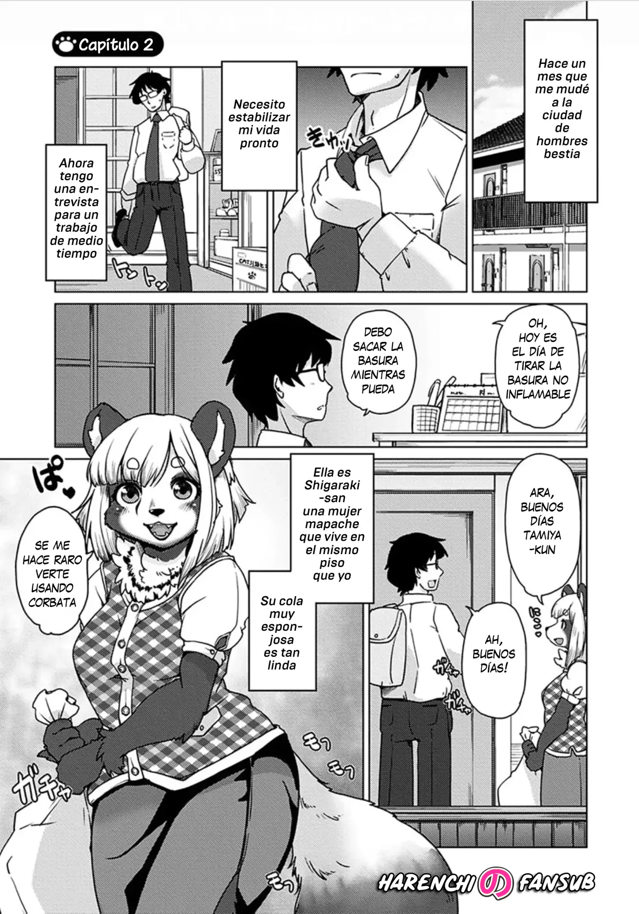 [Setouchi Kurage] Juujin Apart Tokoharusou e Youkoso! (Chap. 2) [Spanish] [Decensored][Harenchi no Fansub] Bildnummer 3