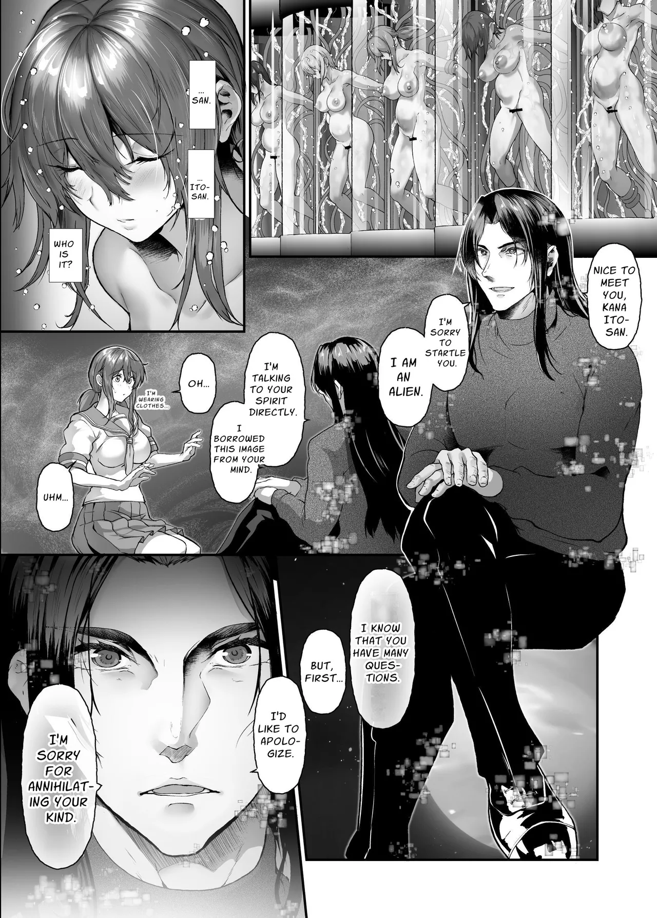 [NxCthermit (nohito)] Zetsumetsu Hogo Keikaku Re ~Uchuujin ni Sarawareta Watashitachi wa Ningen Bokujou de Kawarete Haramaserareru~ | Extinction Prevention Plan [English] [Solid Rose] [Digital] 图片编号 37