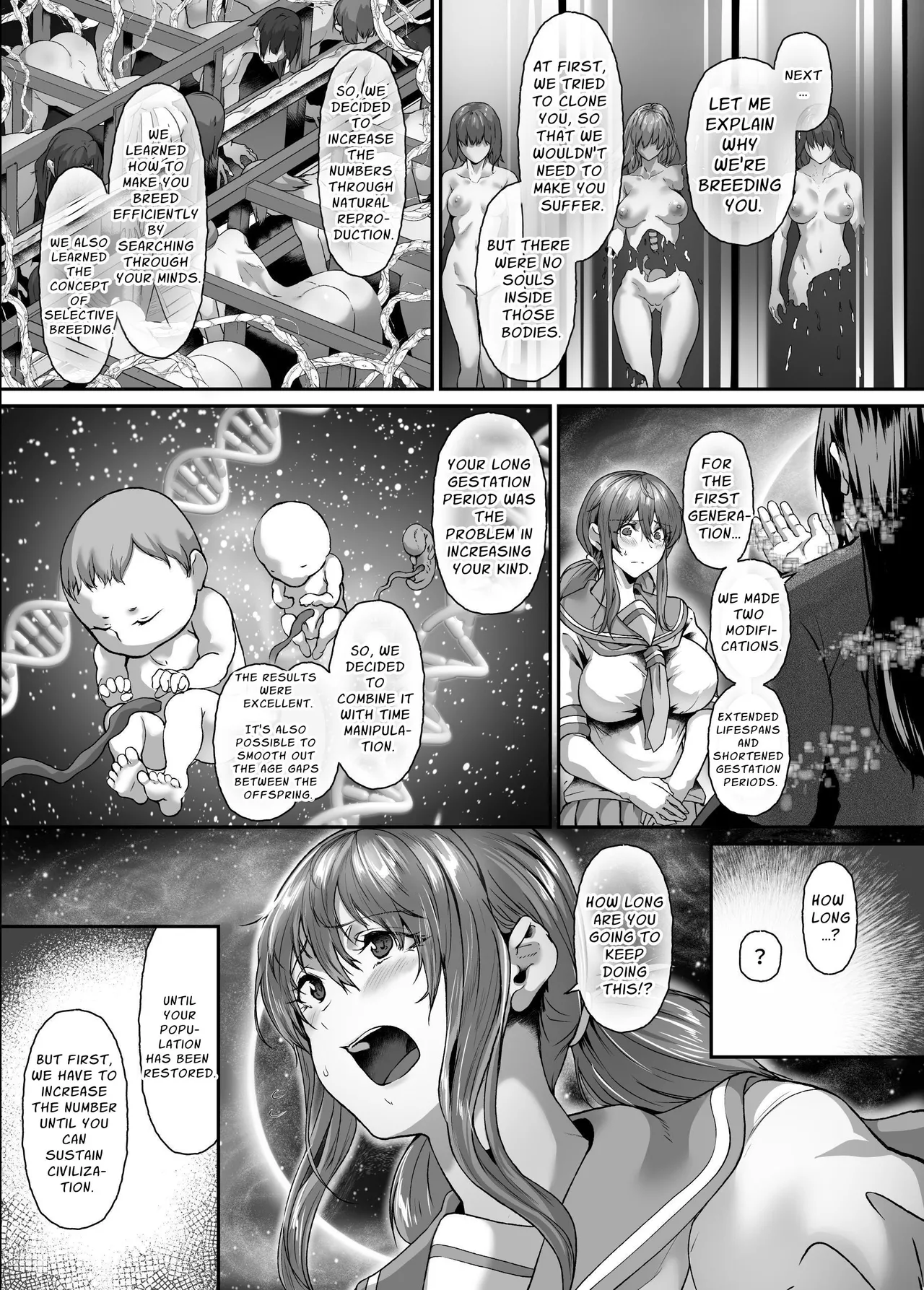 [NxCthermit (nohito)] Zetsumetsu Hogo Keikaku Re ~Uchuujin ni Sarawareta Watashitachi wa Ningen Bokujou de Kawarete Haramaserareru~ | Extinction Prevention Plan [English] [Solid Rose] [Digital] 图片编号 39