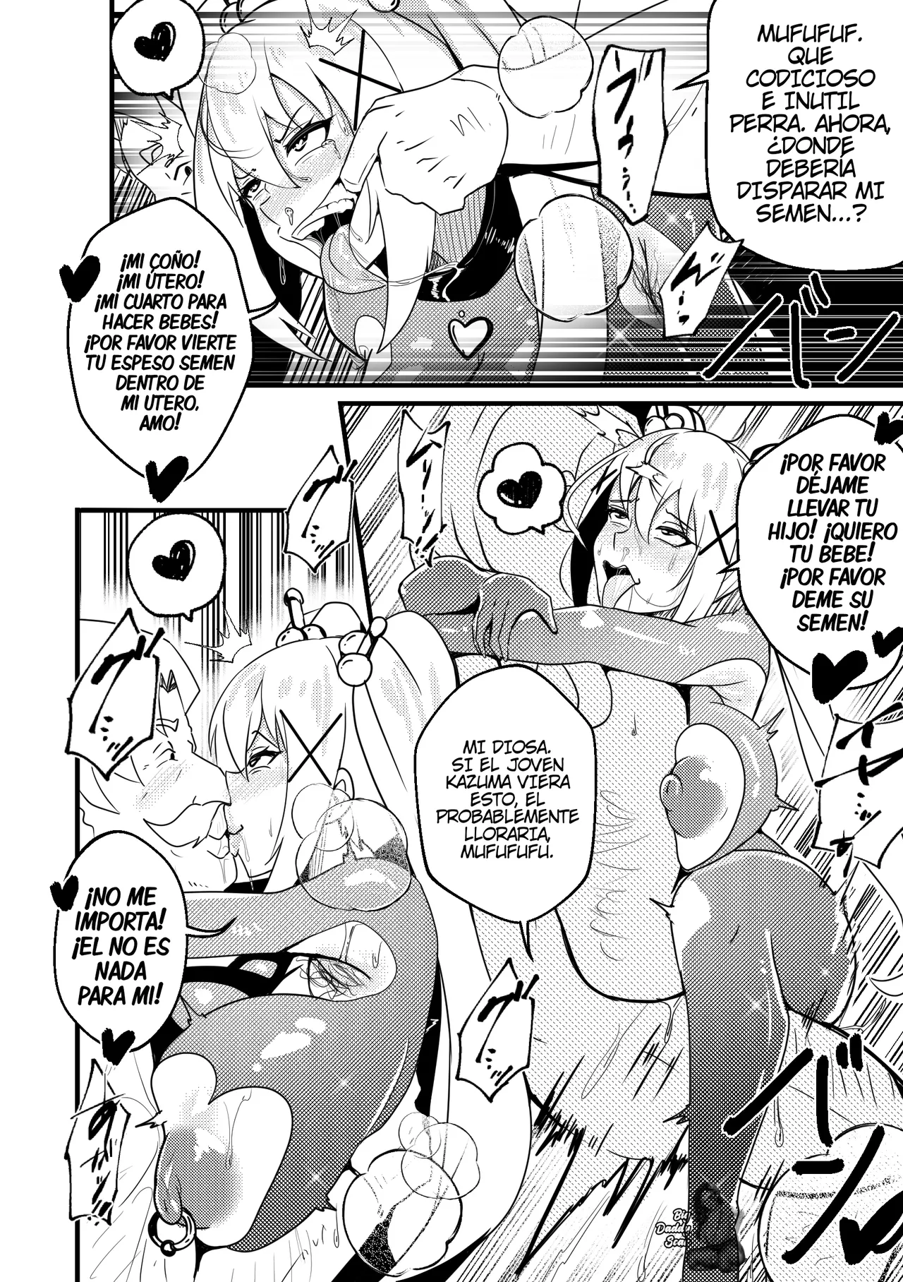 [Merkonig] B-Trayal 48 Darkness (Kono Subarashii Sekai ni Syukufuku o!) [Español] [BigDaddy Scan] [Sin Censura] image number 13