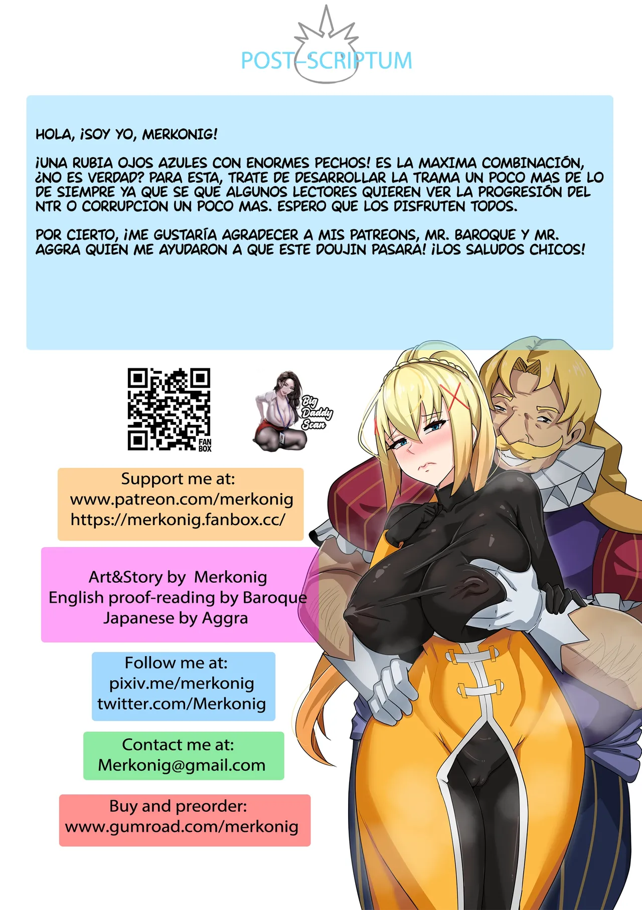 [Merkonig] B-Trayal 48 Darkness (Kono Subarashii Sekai ni Syukufuku o!) [Español] [BigDaddy Scan] [Sin Censura] image number 16