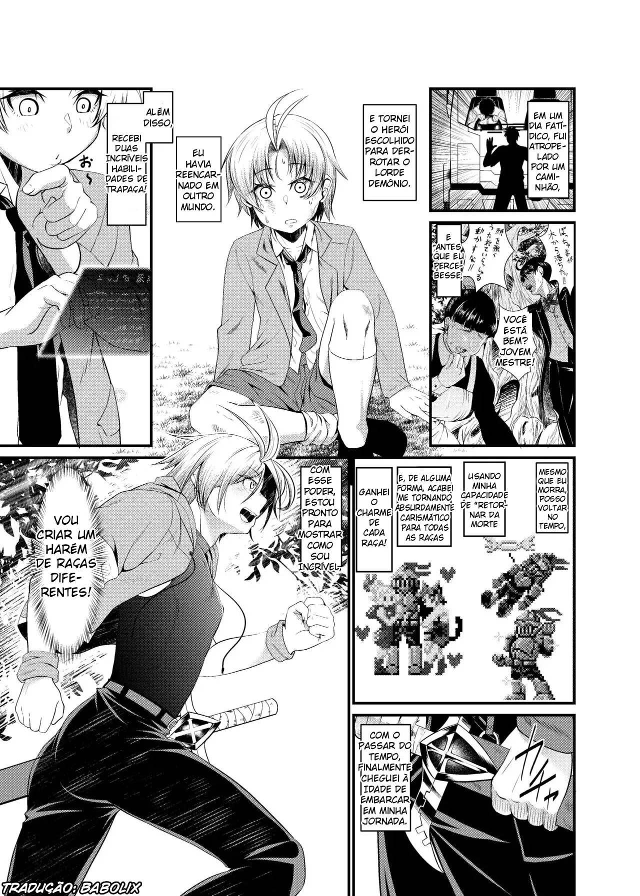 [Sunahama Nosame] "Isekai Bad End" Ch.1 Goblin [Portuguese-BR] image number 1