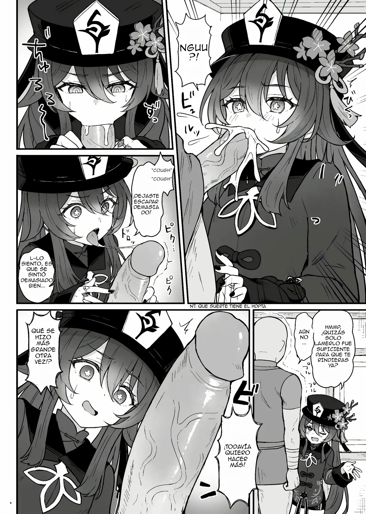 [Wasabi Mochi (Momosawa)] Hu Tao-chan ni Ikasete morau Hon｜Un libro sobre el paso al más allá con Hu Tao (Genshin Impact) [Spanish] [Losteoricos = fanfisclemon] [Uncensored] [Digital] 画像番号 7