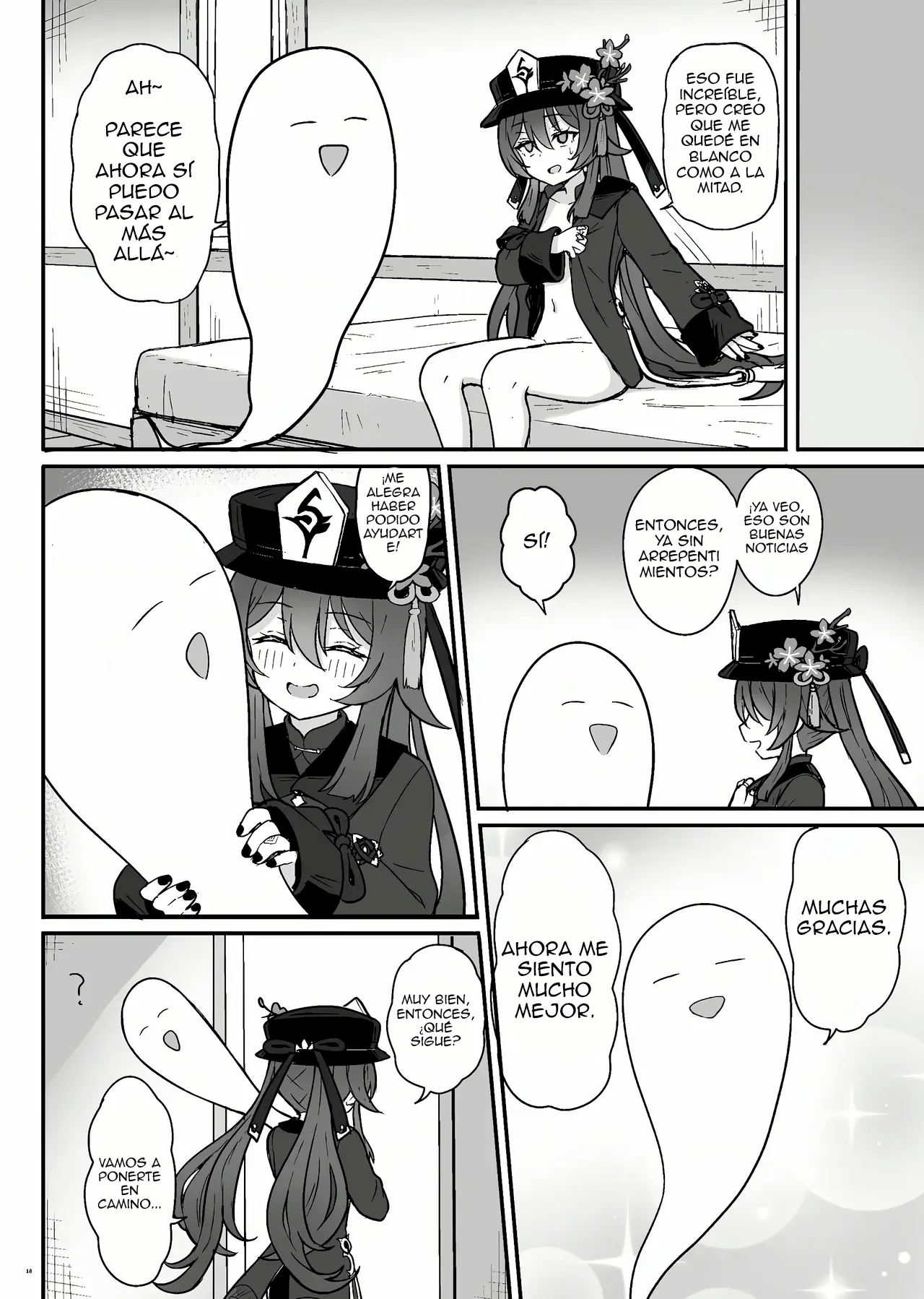 [Wasabi Mochi (Momosawa)] Hu Tao-chan ni Ikasete morau Hon｜Un libro sobre el paso al más allá con Hu Tao (Genshin Impact) [Spanish] [Losteoricos = fanfisclemon] [Uncensored] [Digital] 画像番号 19