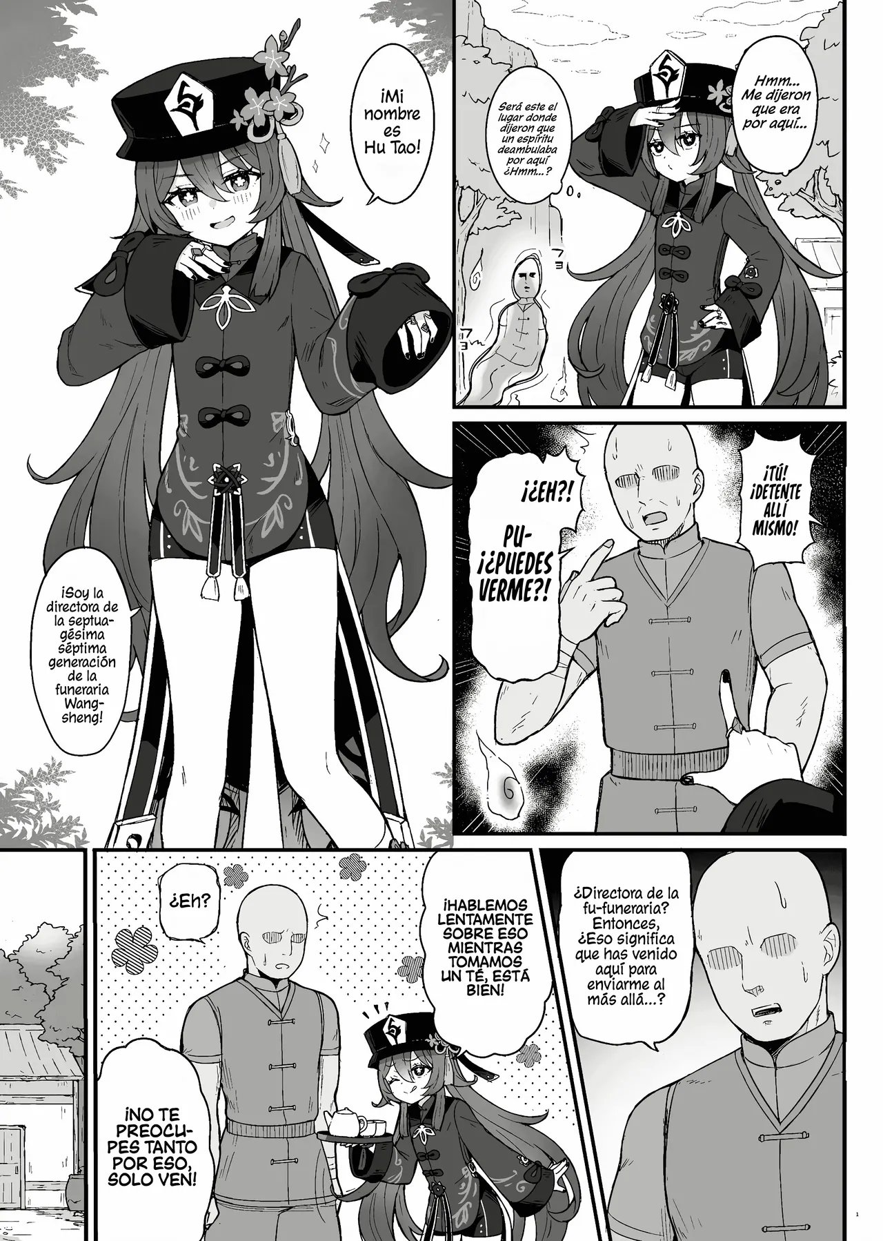 [Wasabi Mochi (Momosawa)] Hu Tao-chan ni Ikasete morau Hon｜Un Libro Sobre El Paso Al Más Allá Con Hu Tao (Genshin Impact) [Sin Censura] [Digital] [Español] image number 2