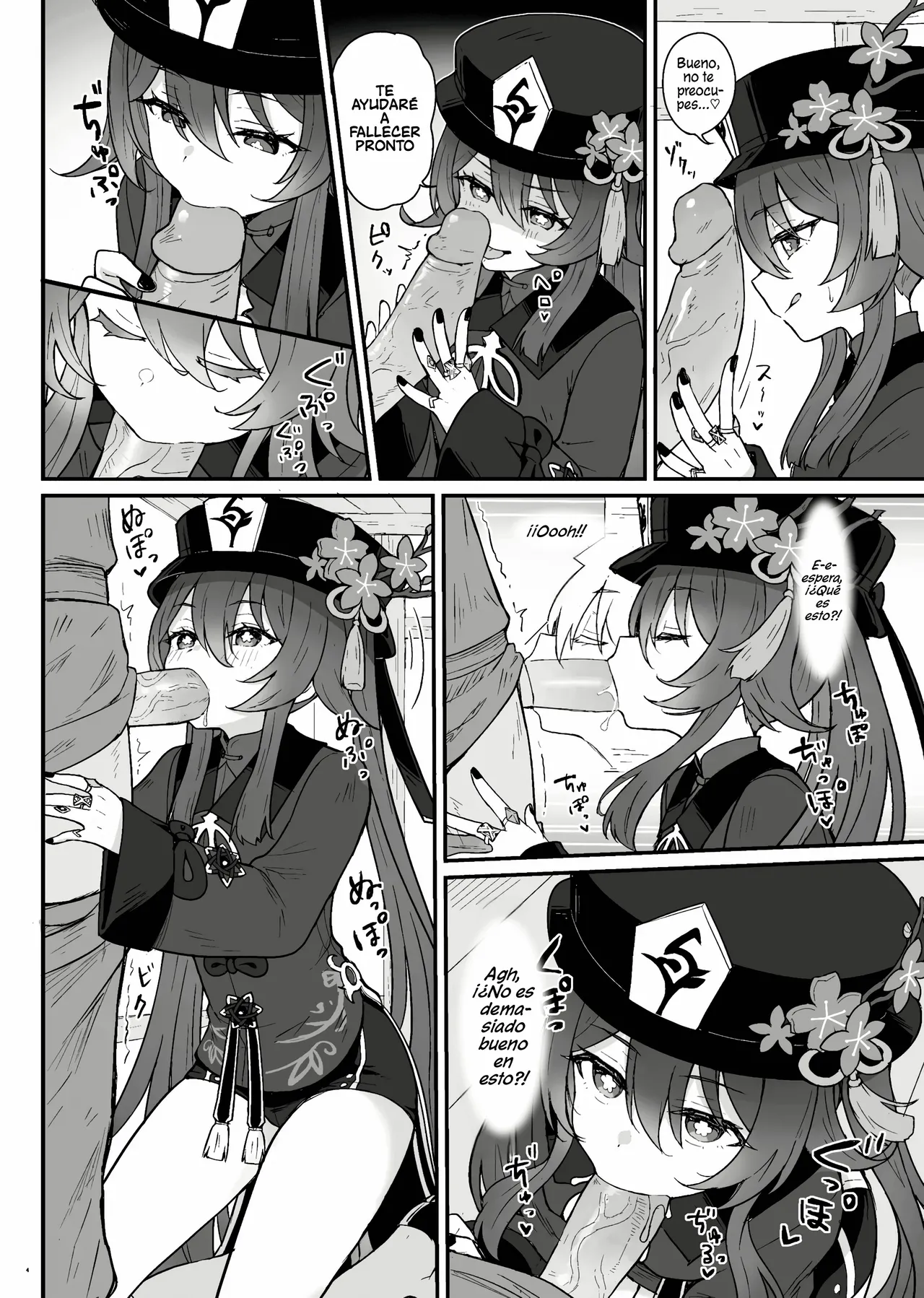 [Wasabi Mochi (Momosawa)] Hu Tao-chan ni Ikasete morau Hon｜Un Libro Sobre El Paso Al Más Allá Con Hu Tao (Genshin Impact) [Sin Censura] [Digital] [Español] image number 5