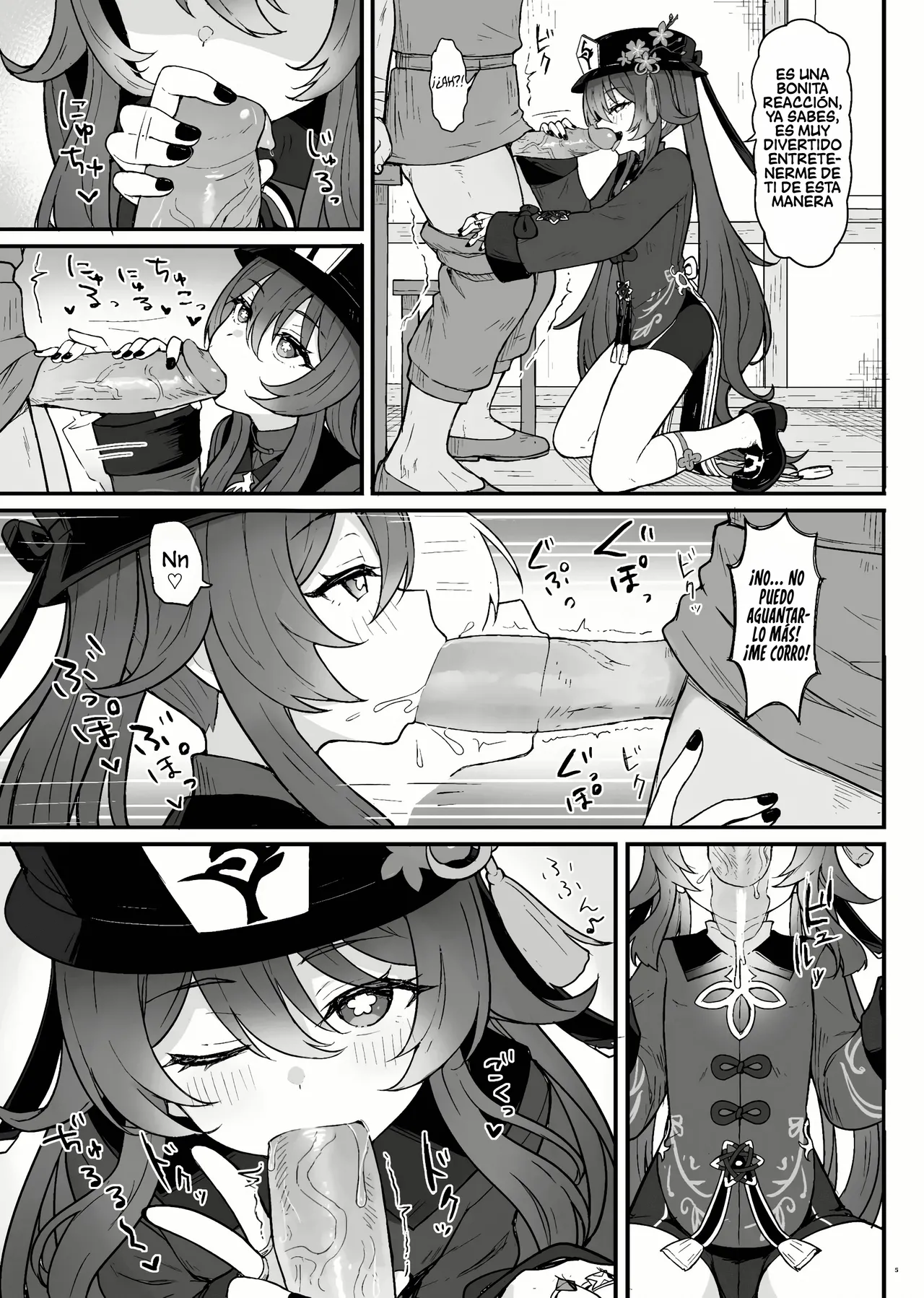 [Wasabi Mochi (Momosawa)] Hu Tao-chan ni Ikasete morau Hon｜Un Libro Sobre El Paso Al Más Allá Con Hu Tao (Genshin Impact) [Sin Censura] [Digital] [Español] image number 6