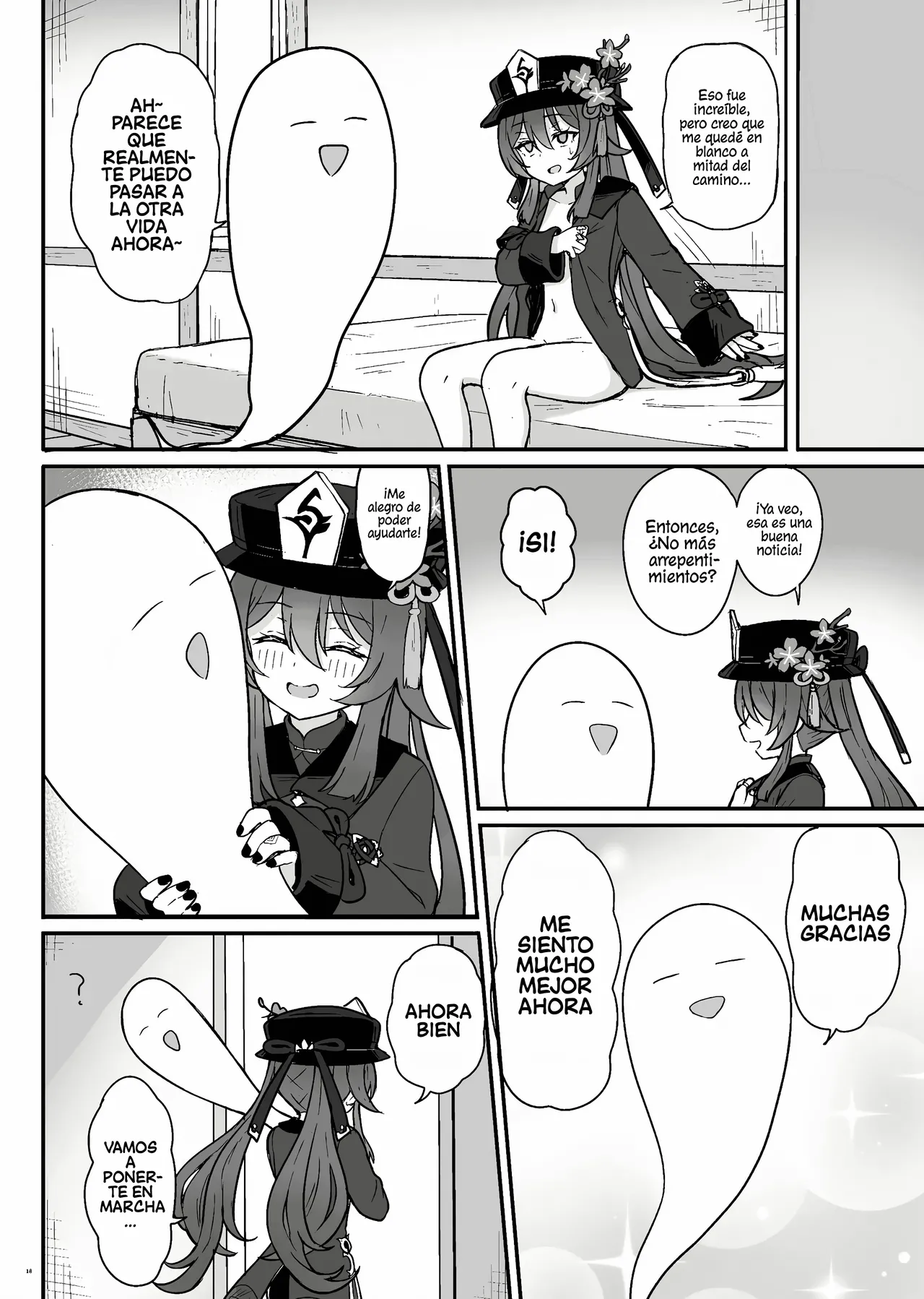 [Wasabi Mochi (Momosawa)] Hu Tao-chan ni Ikasete morau Hon｜Un Libro Sobre El Paso Al Más Allá Con Hu Tao (Genshin Impact) [Sin Censura] [Digital] [Español] image number 19