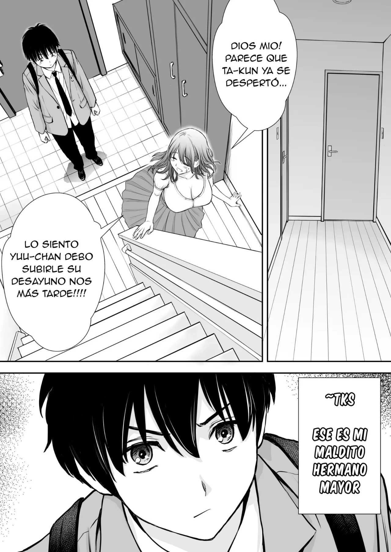 [Tarobaumu] Boku no Kaa-chan ga Hikikomori NEET Debu Aniki no Seishori Onaho ni Natteita Hanashi | Mi Madre Fue Robada por Mi Hermano Gordo Hikikomori [Spanish] [La Muerte es Vida] [Decensored] image number 9
