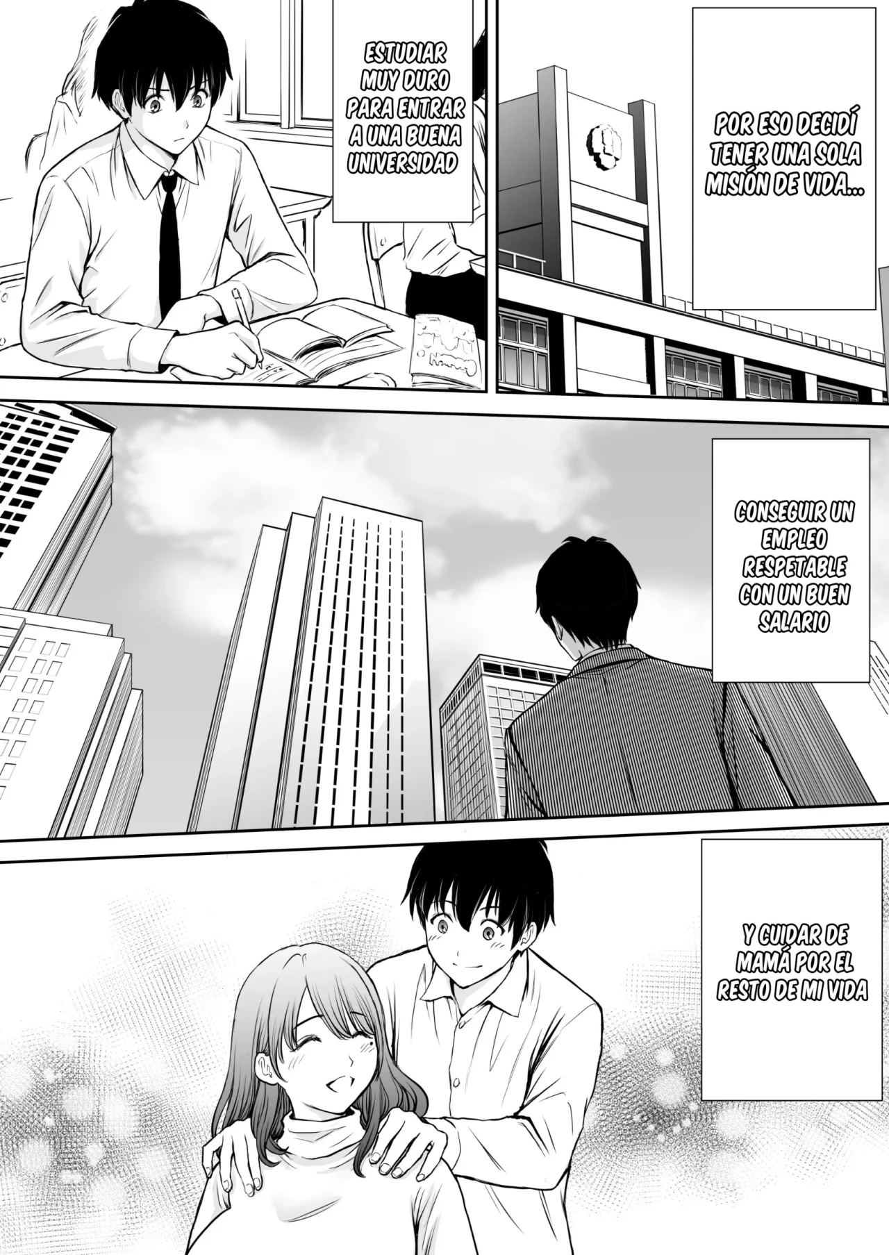 [Tarobaumu] Boku no Kaa-chan ga Hikikomori NEET Debu Aniki no Seishori Onaho ni Natteita Hanashi | Mi Madre Fue Robada por Mi Hermano Gordo Hikikomori [Spanish] [La Muerte es Vida] [Decensored] image number 12