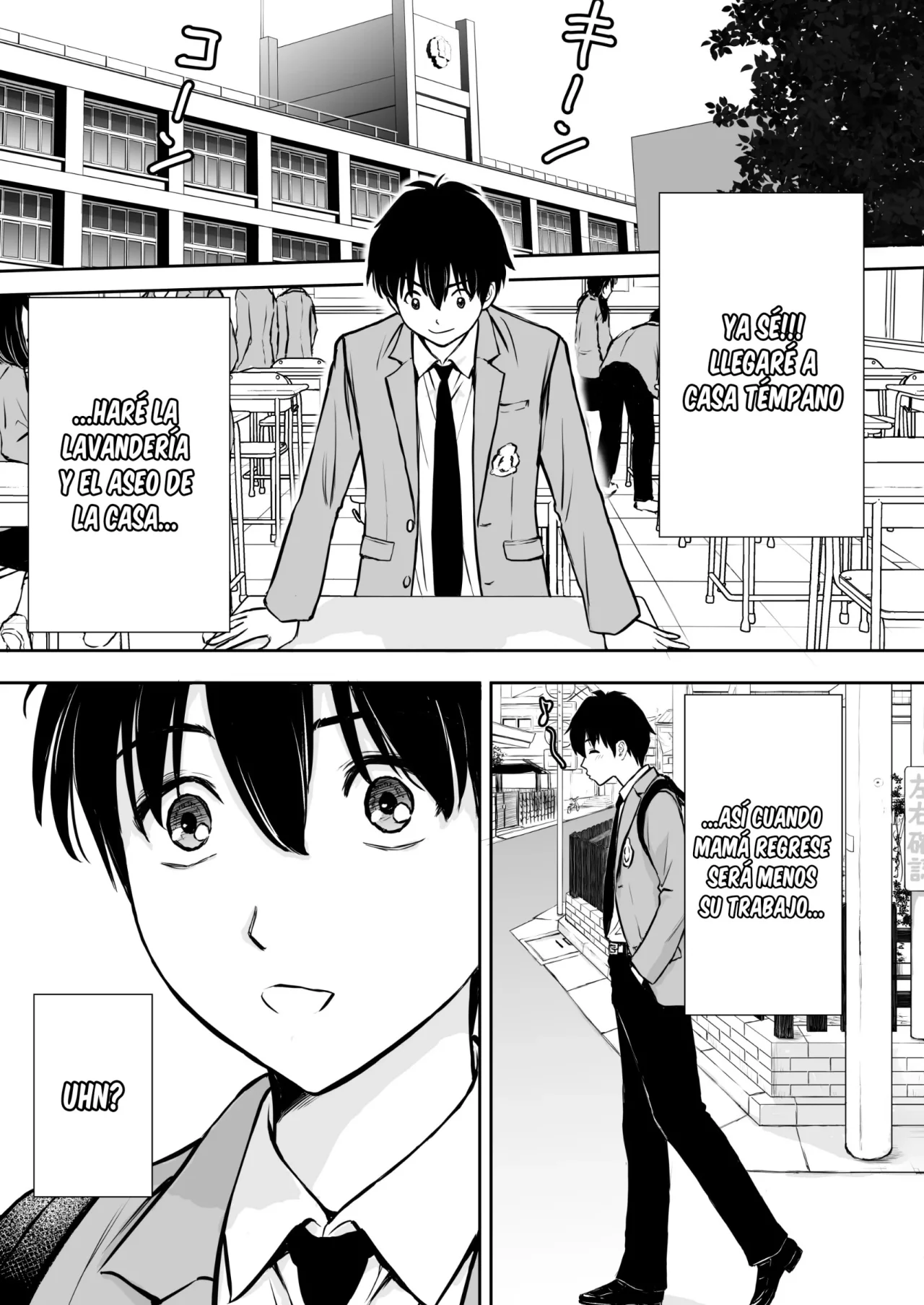 [Tarobaumu] Boku no Kaa-chan ga Hikikomori NEET Debu Aniki no Seishori Onaho ni Natteita Hanashi | Mi Madre Fue Robada por Mi Hermano Gordo Hikikomori [Spanish] [La Muerte es Vida] [Decensored] image number 15