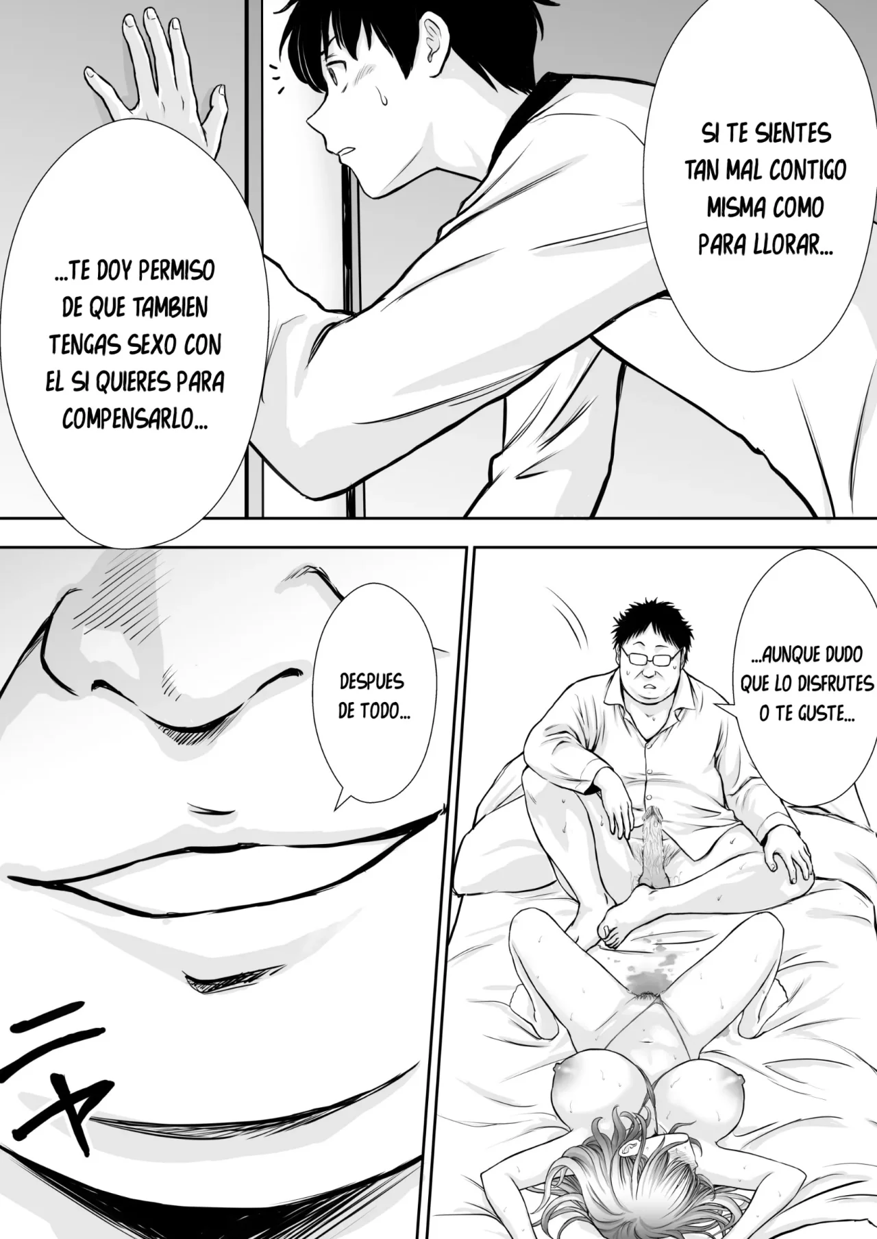 [Tarobaumu] Boku no Kaa-chan ga Hikikomori NEET Debu Aniki no Seishori Onaho ni Natteita Hanashi | Mi Madre Fue Robada por Mi Hermano Gordo Hikikomori [Spanish] [La Muerte es Vida] [Decensored] image number 68