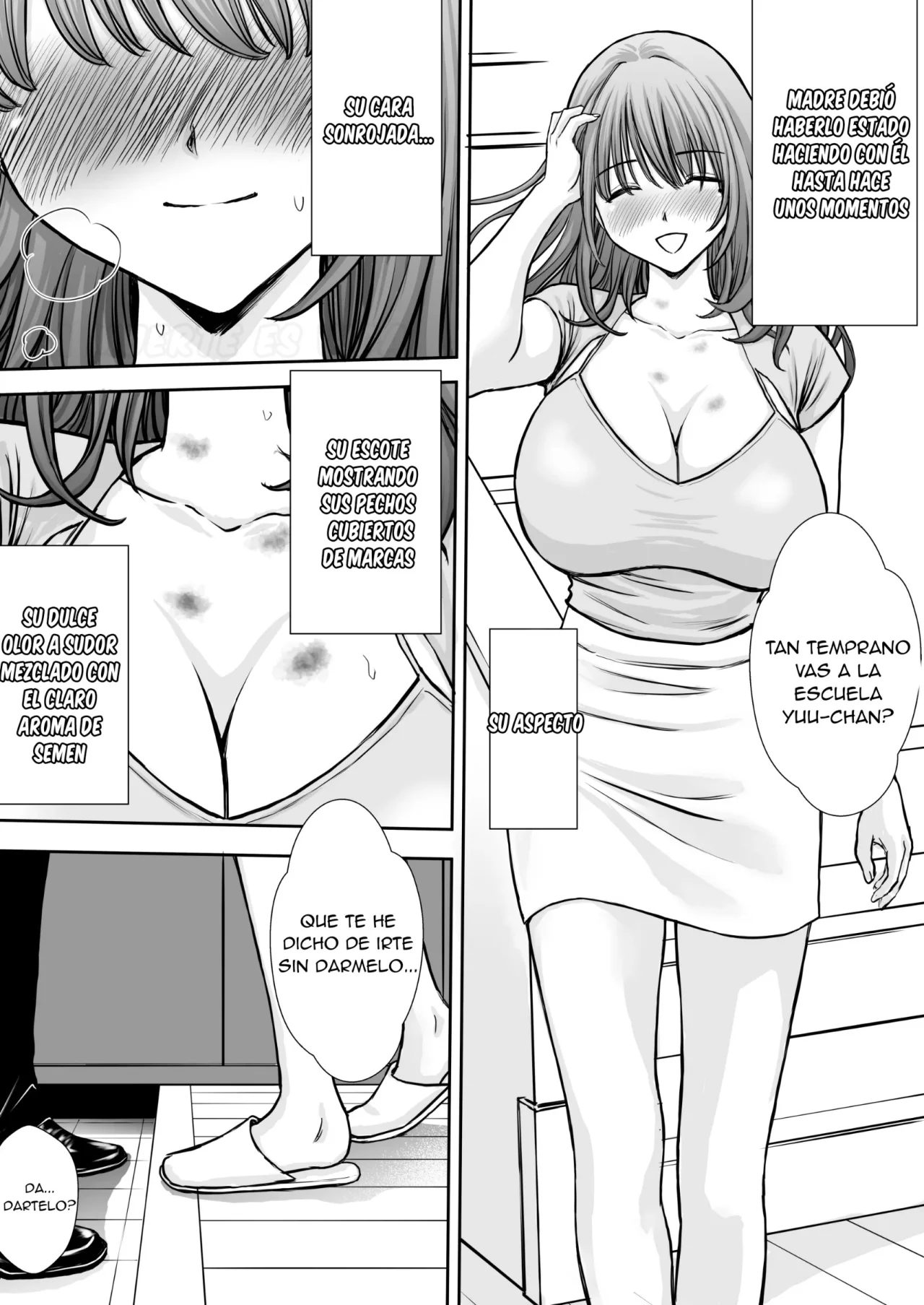 [Tarobaumu] Boku no Kaa-chan ga Hikikomori NEET Debu Aniki no Seishori Onaho ni Natteita Hanashi | Mi Madre Fue Robada por Mi Hermano Gordo Hikikomori [Spanish] [La Muerte es Vida] [Decensored] image number 73