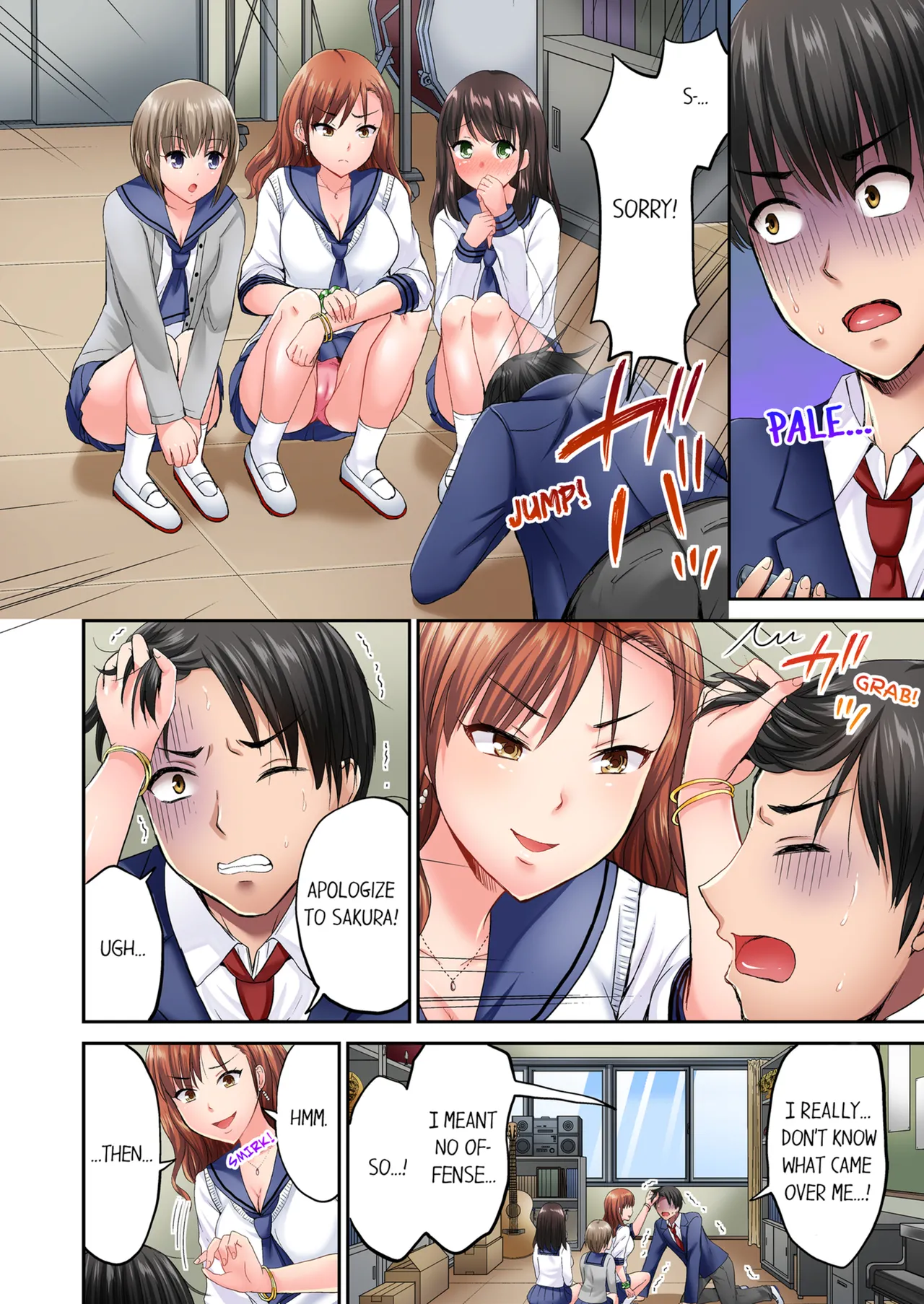 [Takayama Non] Pashiri no Shita Teku, Yabaitte... ~ Ebi Sori Iki Suru Namaiki Gyaru | Bullied Boy's Tongue Revenge Vol.1-2 [English] [Decensored] [Ongoing] image number 3