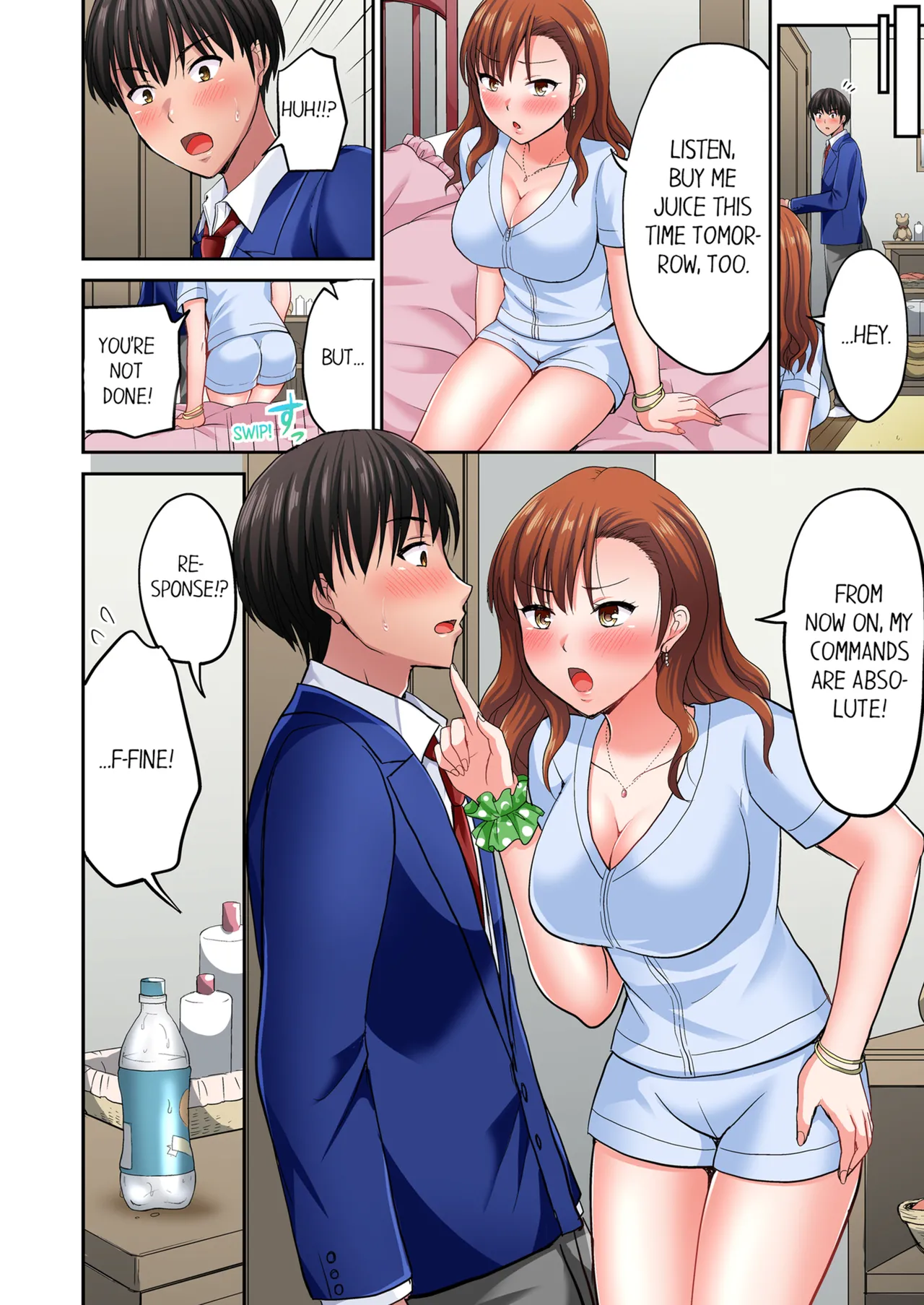 [Takayama Non] Pashiri no Shita Teku, Yabaitte... ~ Ebi Sori Iki Suru Namaiki Gyaru | Bullied Boy's Tongue Revenge Vol.1-2 [English] [Decensored] [Ongoing] image number 73