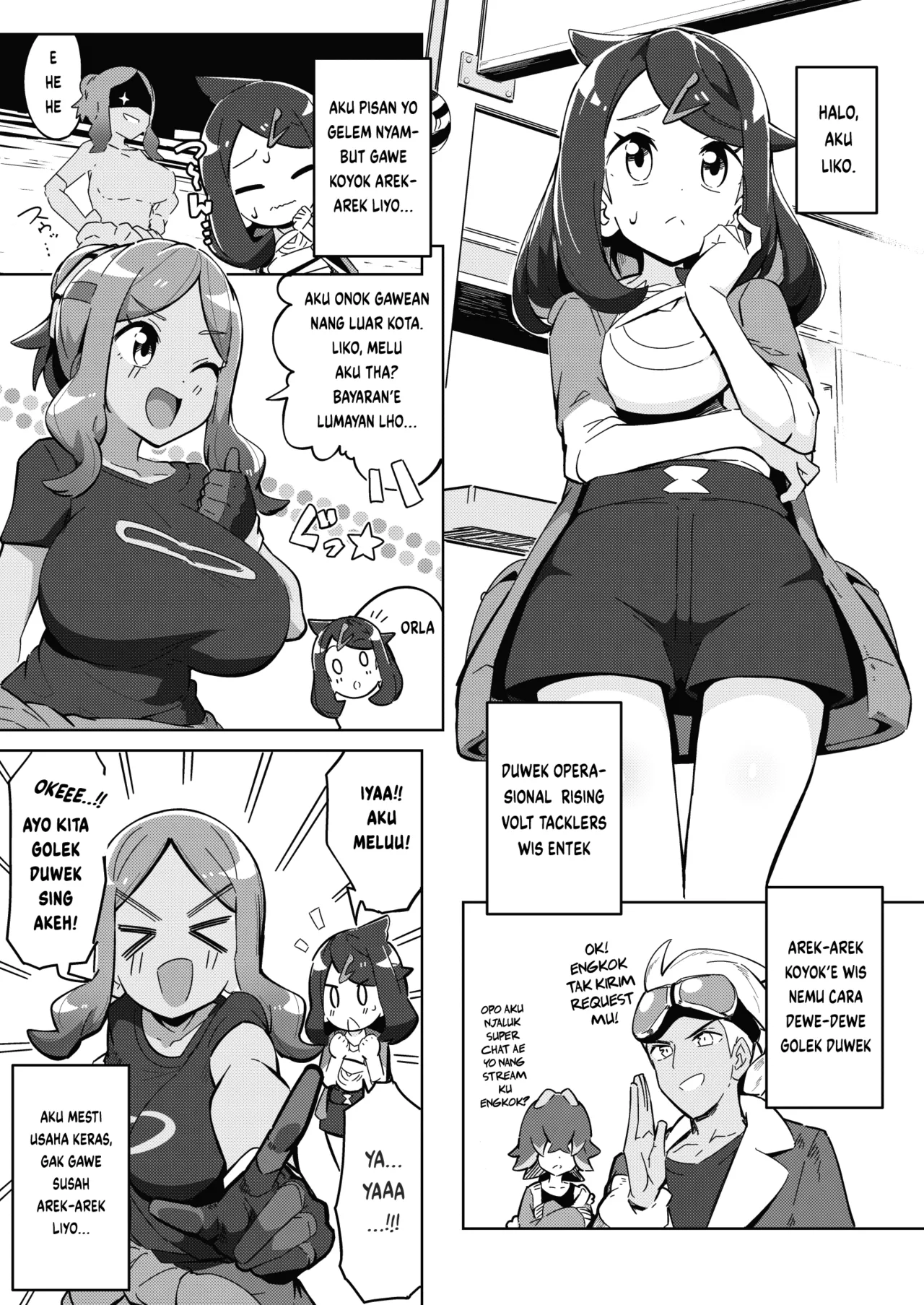 [Mannen Dokodoko Dondodoko (Tottotonero Tarou.)] POCKET BITCH HORIZONS (Pokémon Horizons) [Javanese] [Gagak_Ireng] [Digital] numero di immagine  3