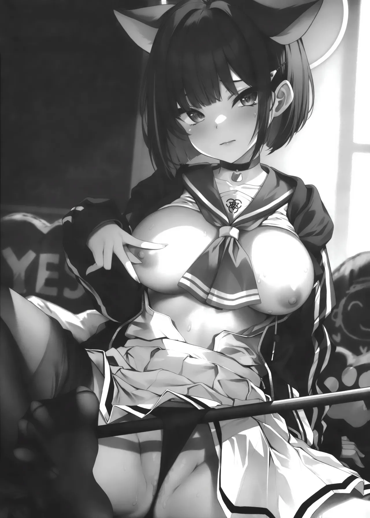 (C103) [Yoneya (hyouta)] Schrödinger no Kuroneko to | 与薛定谔的黑猫一起 (Blue Archive) [Chinese] 画像番号 24