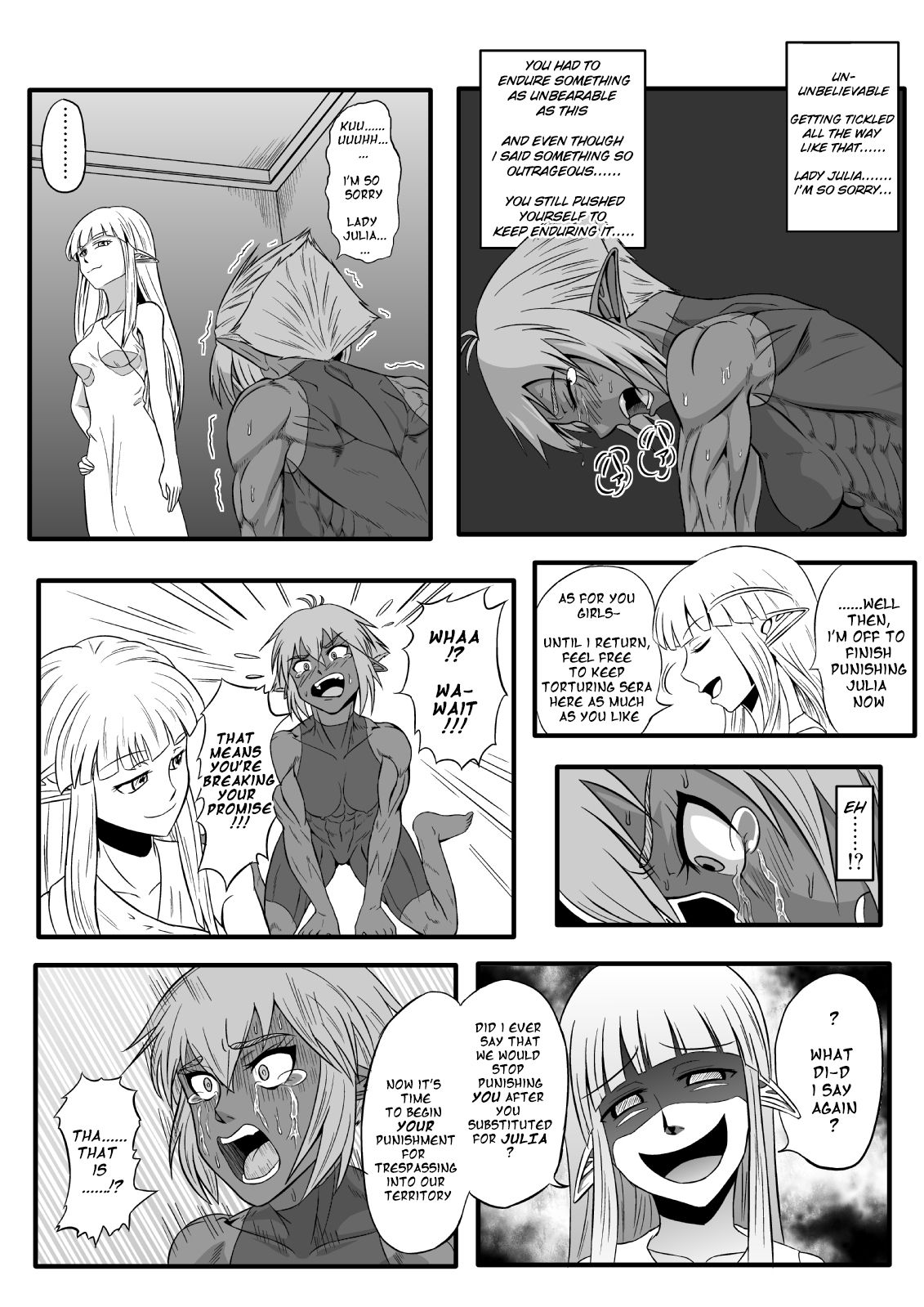 [Tick (Tickzou)] Kusuguri Goumon Taikyuu Hon ~Dark Elf Sokkin Hen~ | Tickling Torture Endurance Book ~Dark Elf Entourage~ [English] [Taipan Translationz] image number 24