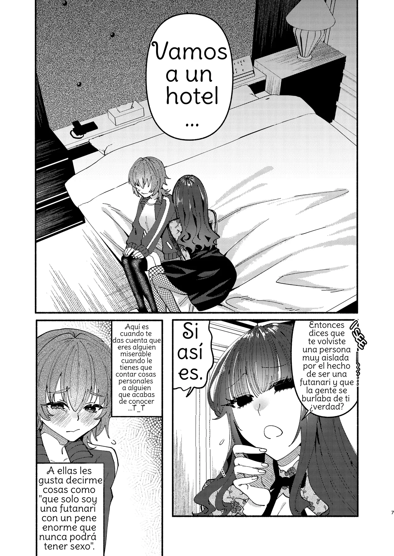 [Hidarimigi (Nitouhen)] A Futanari Gets Picked-Up, Deep-kissed, & Fucked Into Marriage By An Older Lady [Spanish] [Amaterasu] 图片编号 6