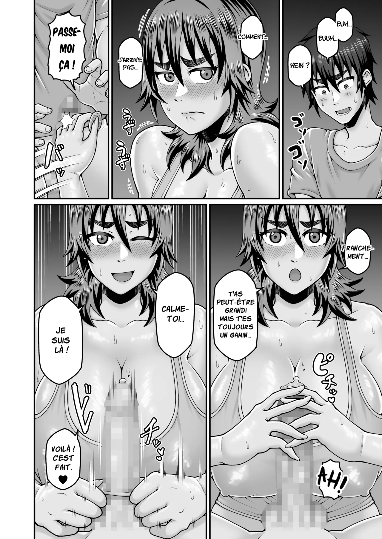 [Gekidan☆Onigashima (Simayuu, Oniyama)] Ore no Kaa-san wa Muboubi de Erosugiru | Ma mère est trop insouciante et sexy [French] 图片编号 23