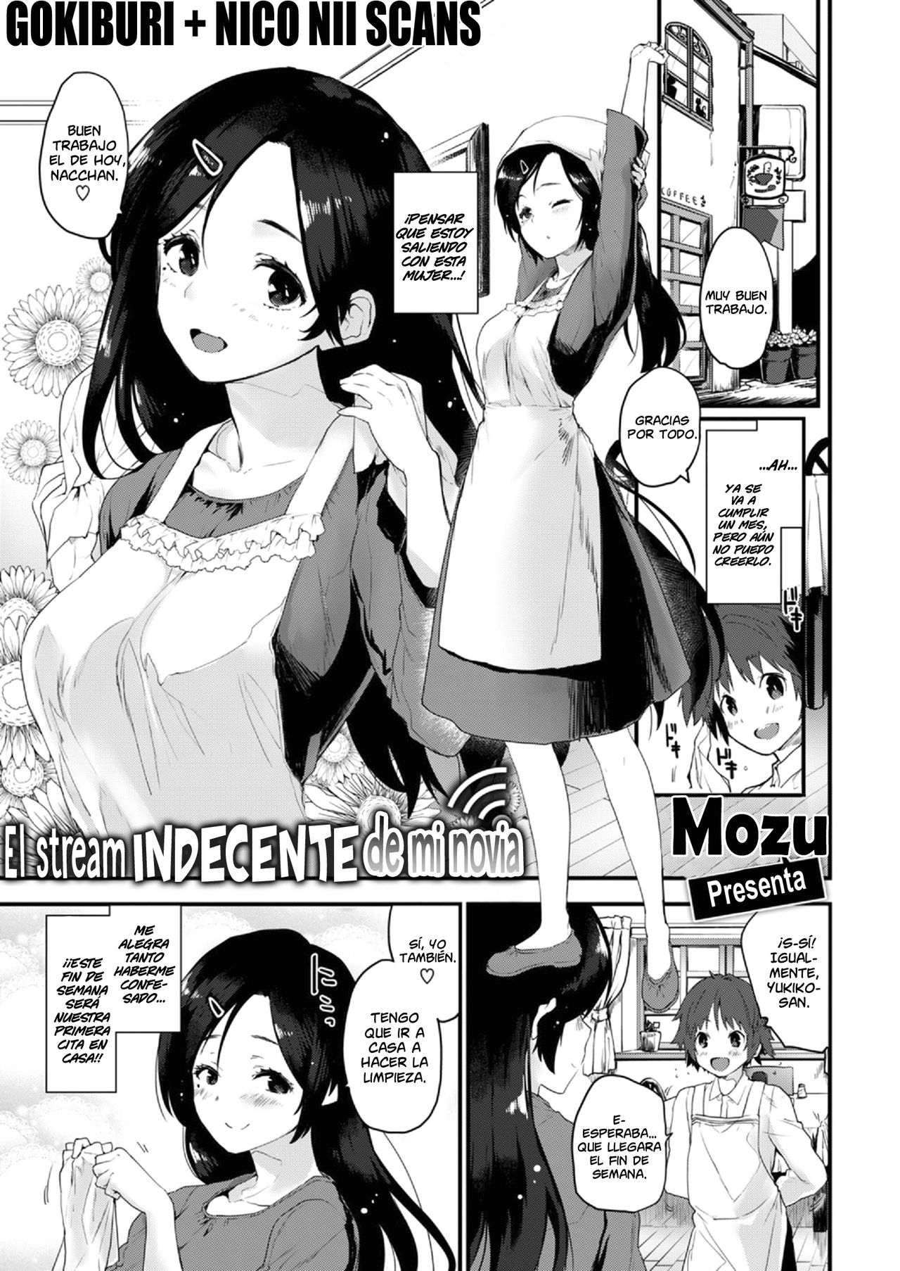 [Mozu] Kanojo no Nama Haishin | El stream indecente de mi novia (COMIC Kairakuten BEAST 2019-06) [Spanish] [Gokiburi + NicoNii Scans] [Digital] 画像番号 1