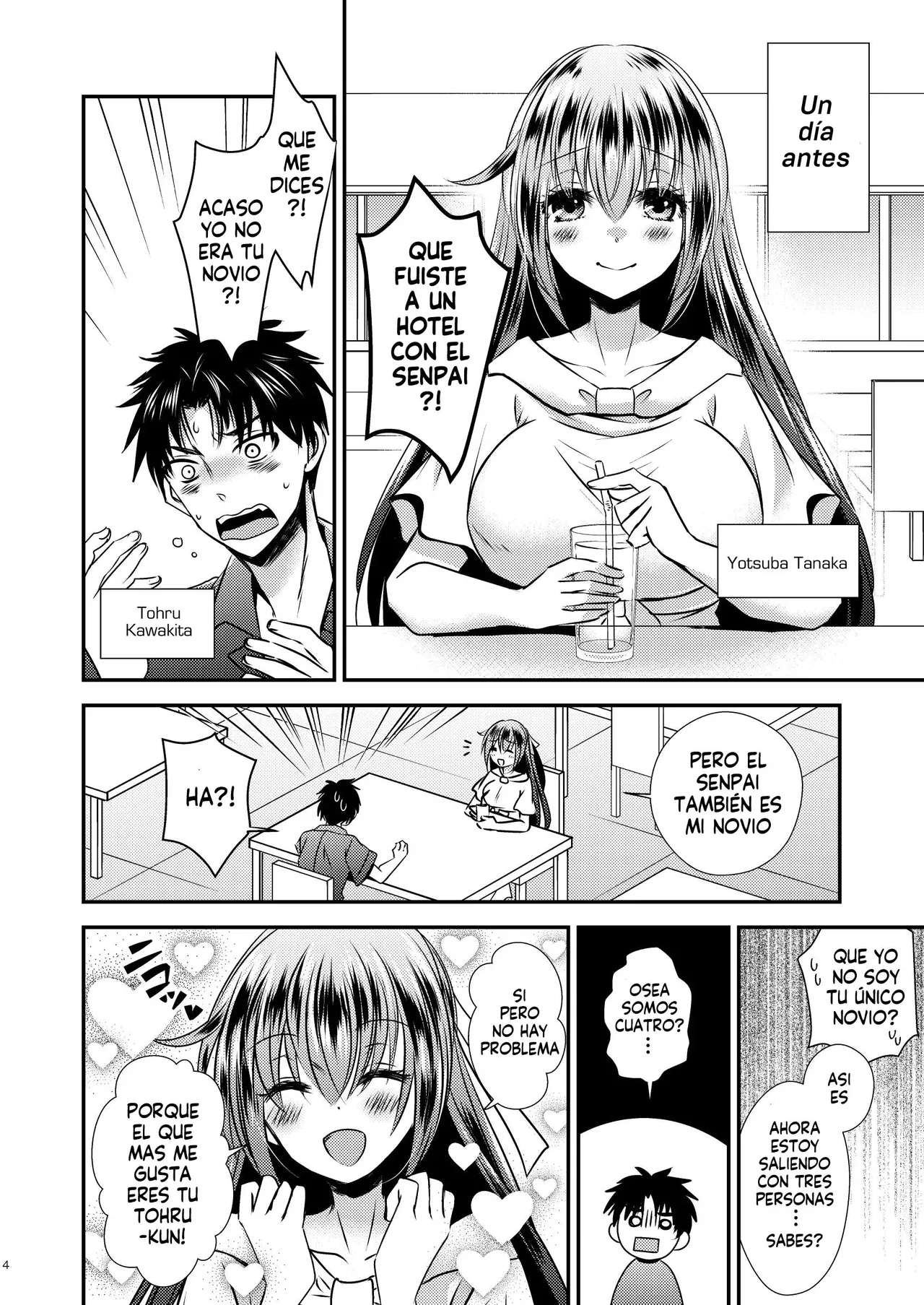 [Matsuzono] Shiko Kuso Onna to Irekawatta Ore | Cambie de cuerpo con una puta que le gustan los cuartetos [Spanish] [Harenchi no Fansub] image number 3