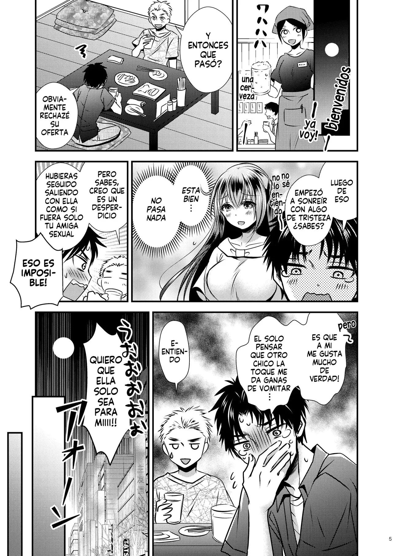 [Matsuzono] Shiko Kuso Onna to Irekawatta Ore | Cambie de cuerpo con una puta que le gustan los cuartetos [Spanish] [Harenchi no Fansub] image number 4