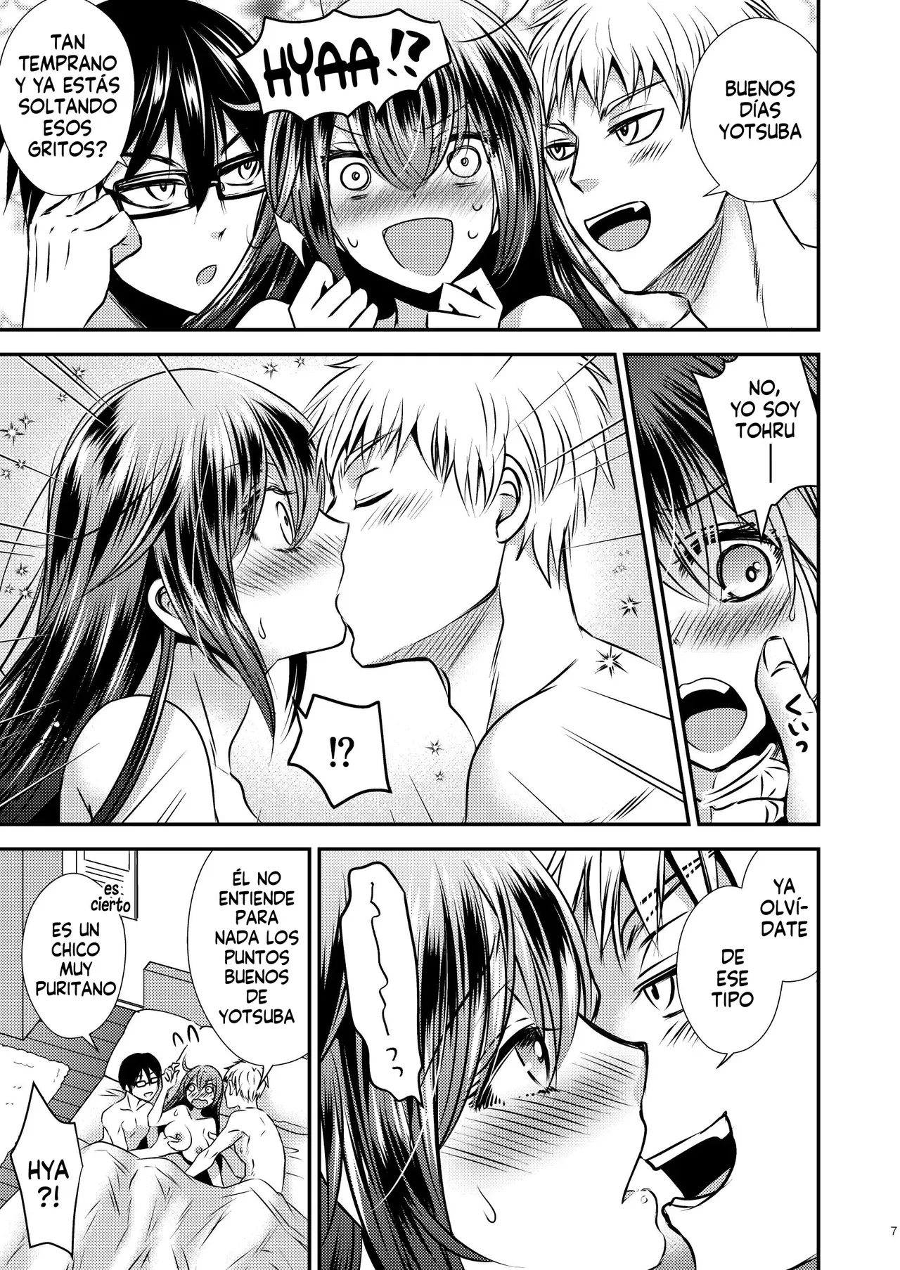 [Matsuzono] Shiko Kuso Onna to Irekawatta Ore | Cambie de cuerpo con una puta que le gustan los cuartetos [Spanish] [Harenchi no Fansub] image number 6