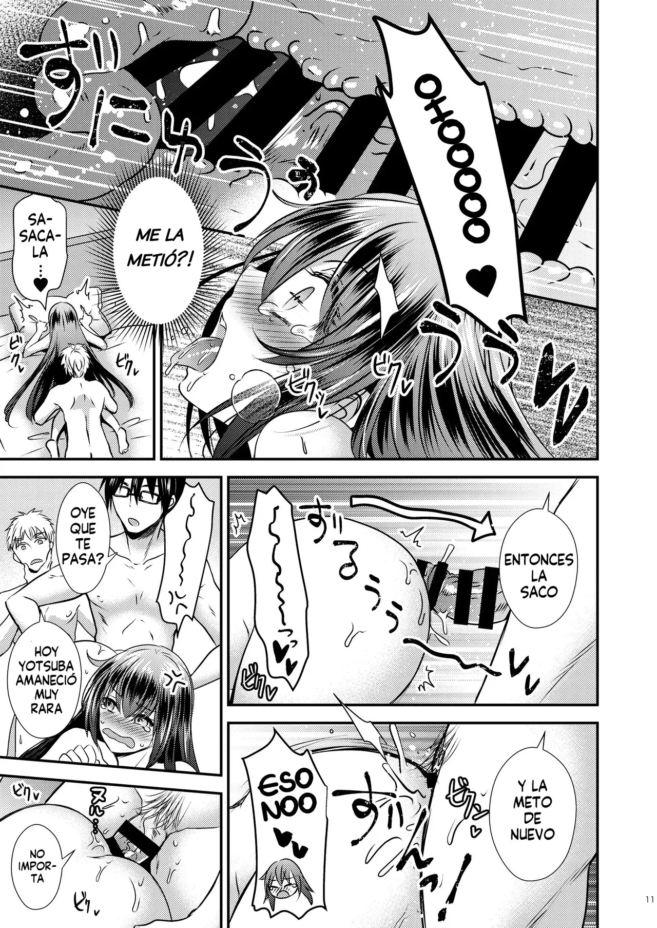 [Matsuzono] Shiko Kuso Onna to Irekawatta Ore | Cambie de cuerpo con una puta que le gustan los cuartetos [Spanish] [Harenchi no Fansub] image number 10