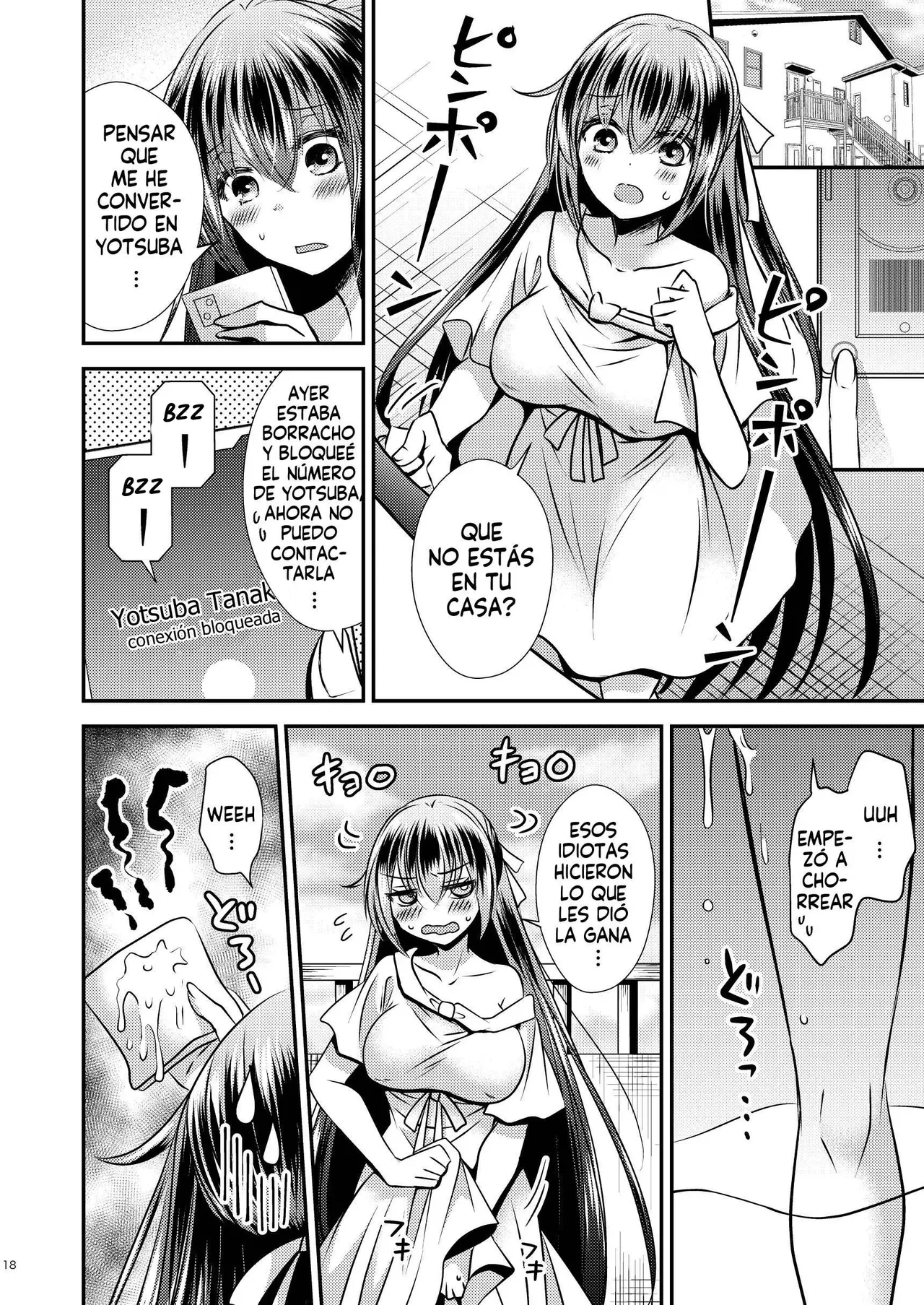 [Matsuzono] Shiko Kuso Onna to Irekawatta Ore | Cambie de cuerpo con una puta que le gustan los cuartetos [Spanish] [Harenchi no Fansub] image number 17