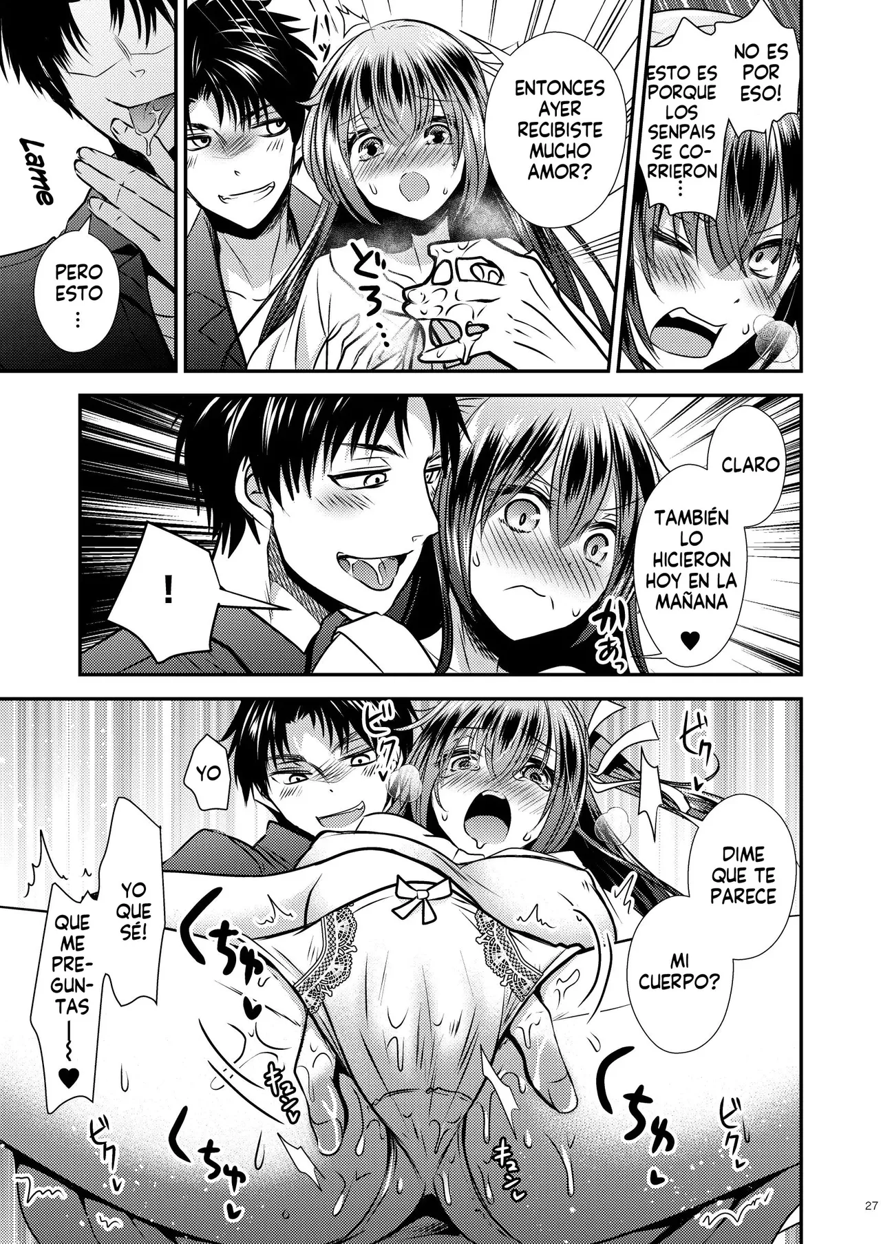 [Matsuzono] Shiko Kuso Onna to Irekawatta Ore | Cambie de cuerpo con una puta que le gustan los cuartetos [Spanish] [Harenchi no Fansub] image number 26