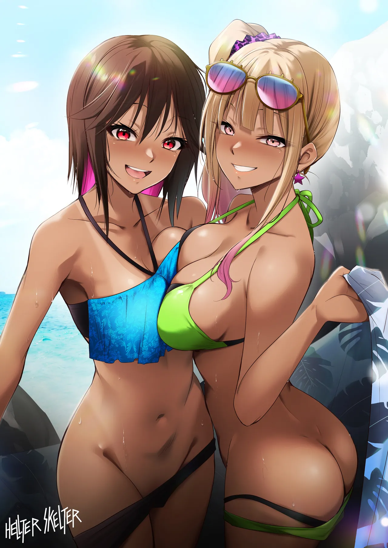 [HELLTER SKELTER (kaiga)] Umi no Ie de Baito shitetara Kuro Gyaru Doukyuusei ni Gyaku Nan sarete Asedaku Doutei Sotsugyou shita Natsu no Hi 이미지 번호 35