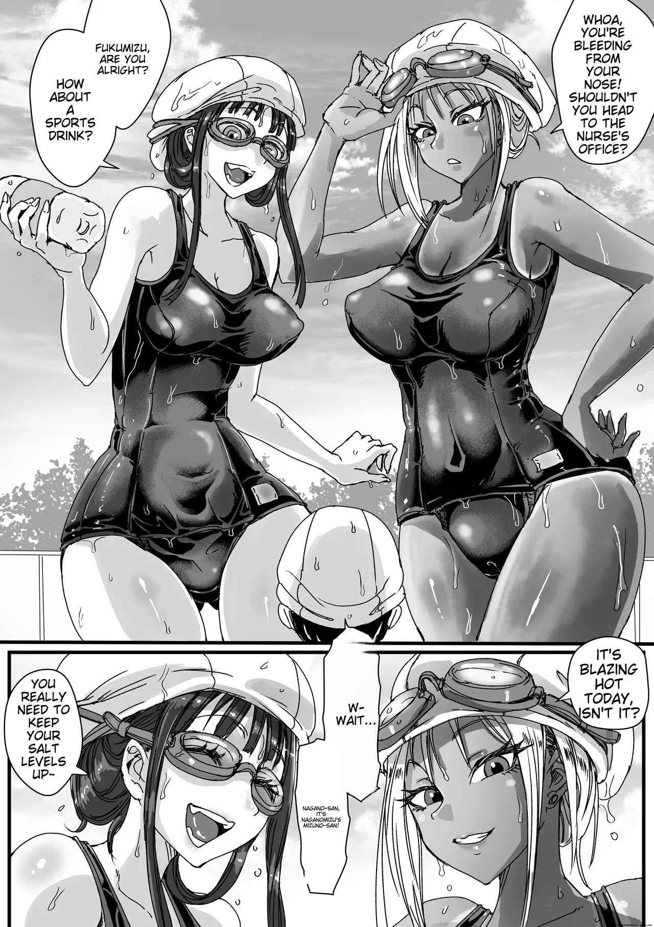 [Amagyappa (Amane-san)] School Swimsuit Bitch! Deflowering a Virgin in the Pool Equipment Room [English] [MTL] numero di immagine  4