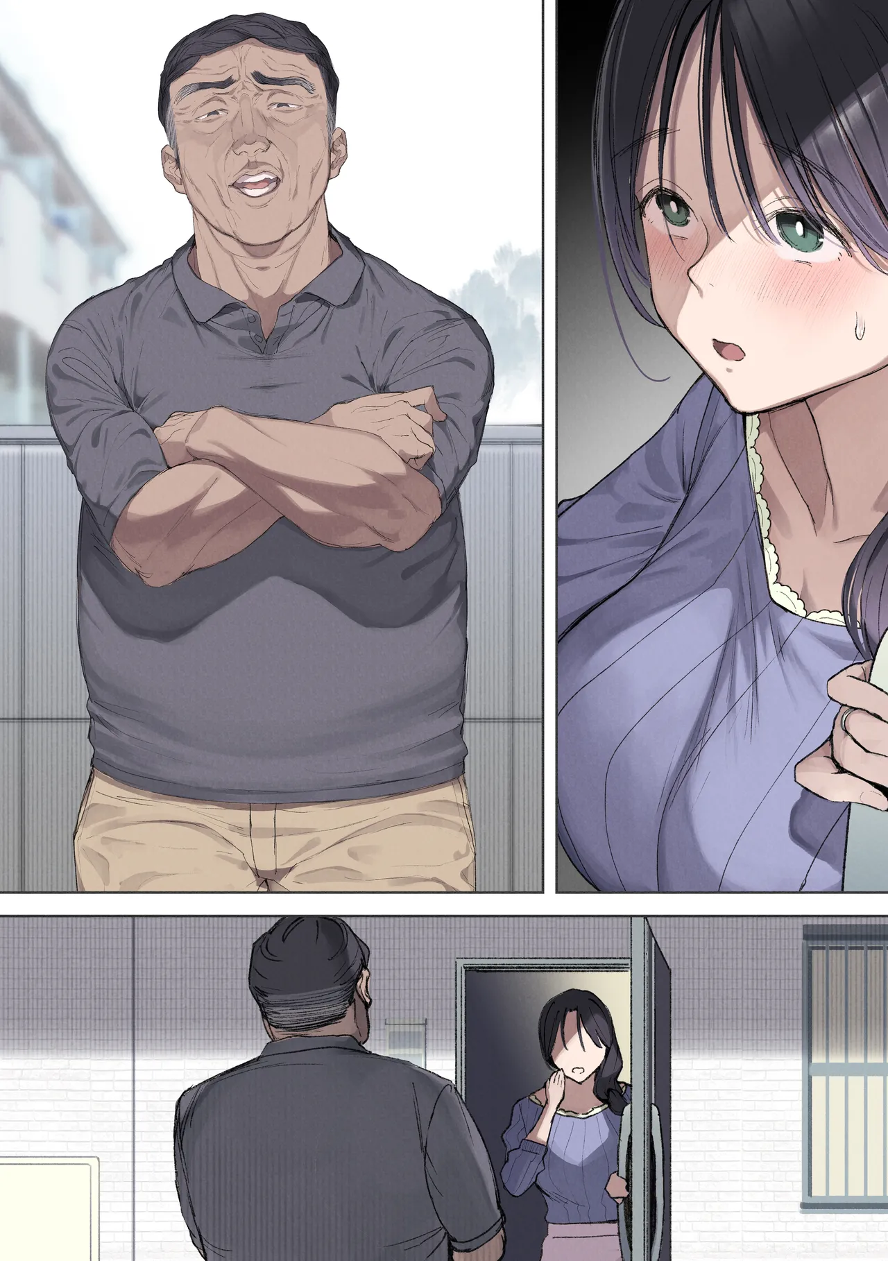 [Yomoda Yomo JAPAN (Yomoda Yomo)] Kongetsu no yachin ga haraemasen. [Hinkon hitodzuma chi Fuyu] dan'na ni naisho de ōya-san no aijin ni narimashita. [textless] numero di immagine  6