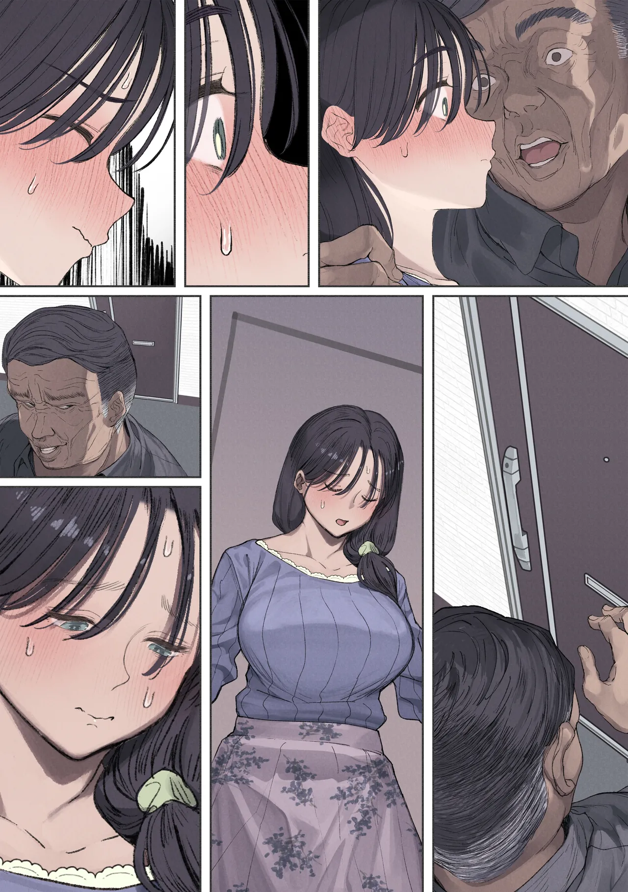 [Yomoda Yomo JAPAN (Yomoda Yomo)] Kongetsu no yachin ga haraemasen. [Hinkon hitodzuma chi Fuyu] dan'na ni naisho de ōya-san no aijin ni narimashita. [textless] numero di immagine  13