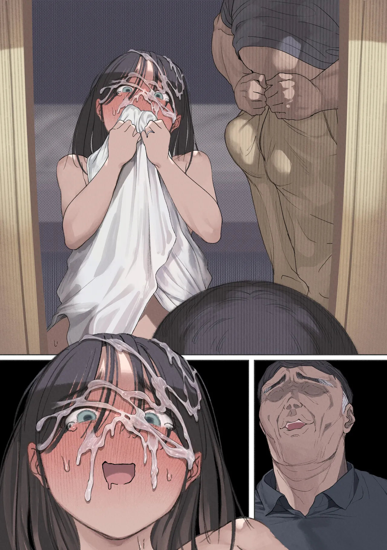 [Yomoda Yomo JAPAN (Yomoda Yomo)] Kongetsu no yachin ga haraemasen. [Hinkon hitodzuma chi Fuyu] dan'na ni naisho de ōya-san no aijin ni narimashita. [textless] numero di immagine  64