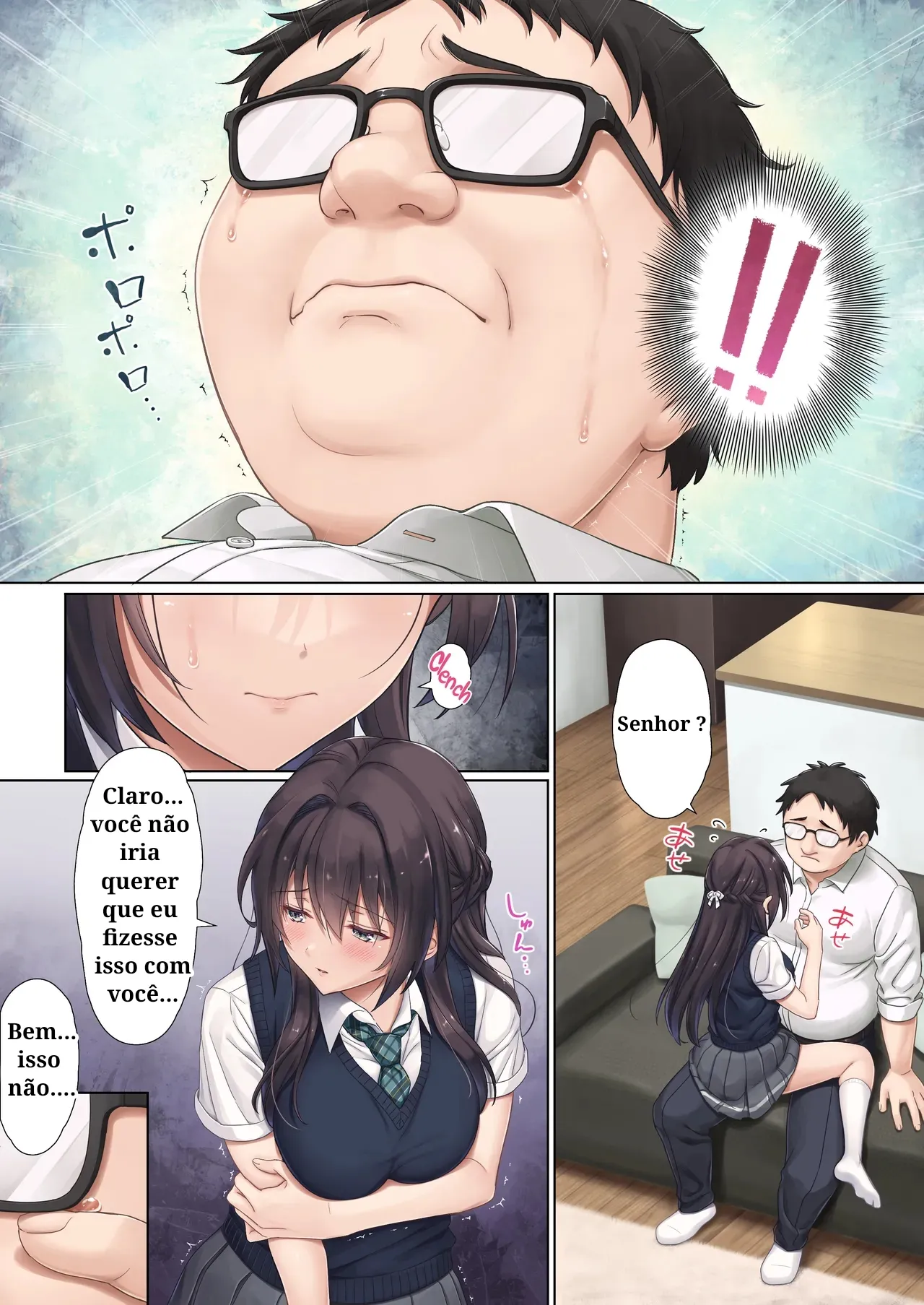 [Airy Socks (Mafuyu HEMP)] Musume no Class no Iinchou wa Papa ga Hoshii Rashii [Portuguese-BR] [Decensored] numero di immagine  15