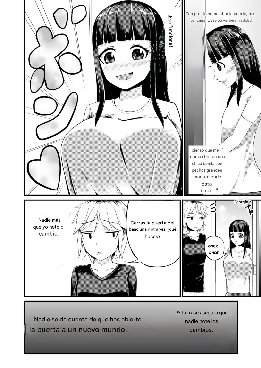 [Mochi to Shiawase (Mato)] Genjitsu Kaihen no Chikara o Te ni Ireta! [Spanish] numero di immagine  4